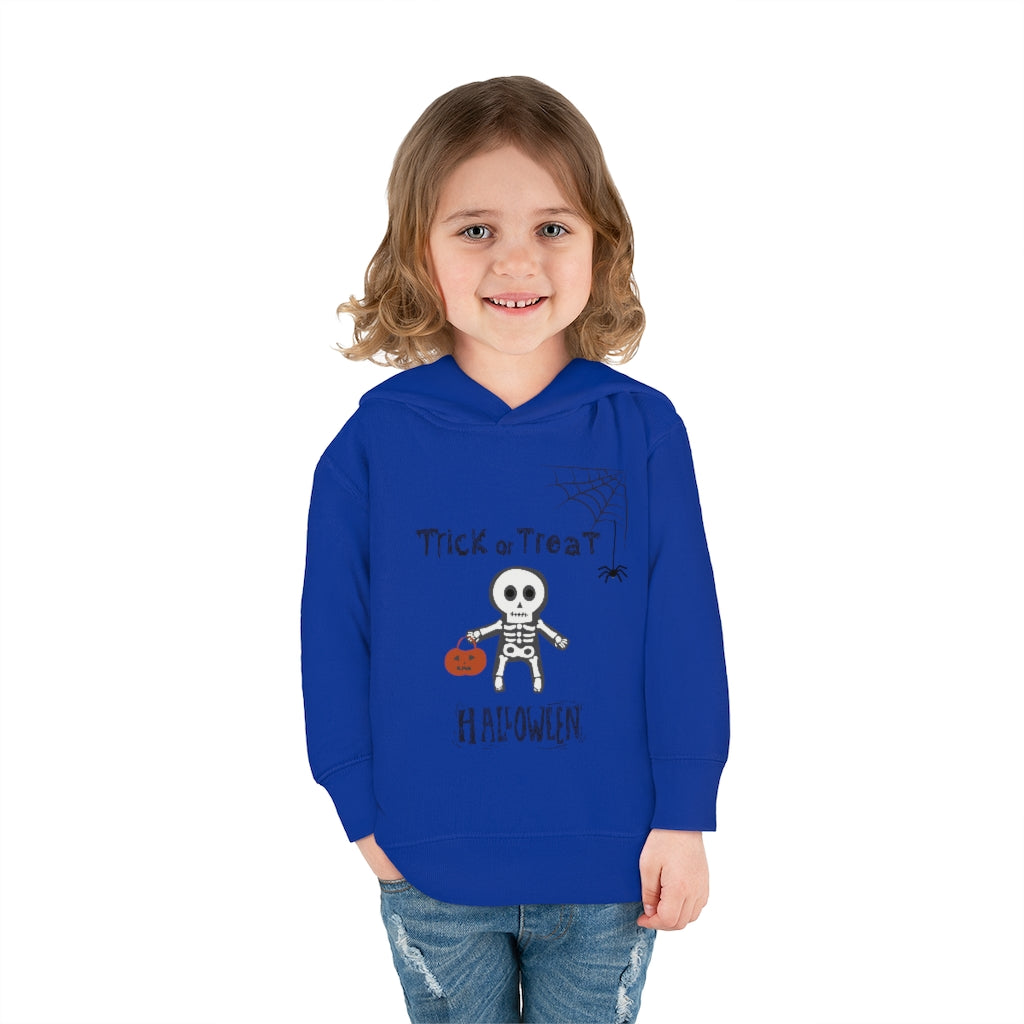 Trick or Treat Halloween Toddler Pullover Fleece Hoodie