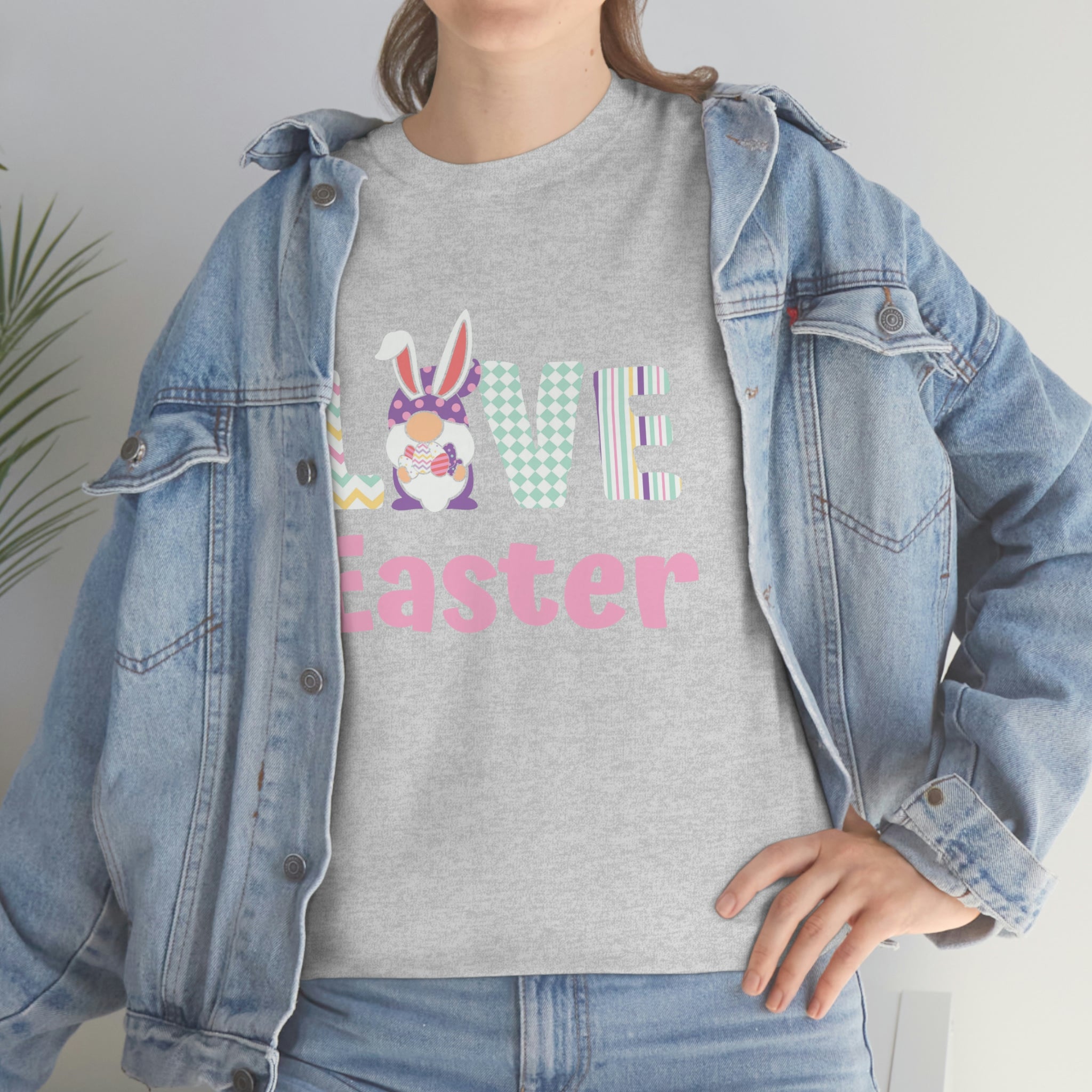 Gnome Love Easter Unisex Heavy Cotton Tee