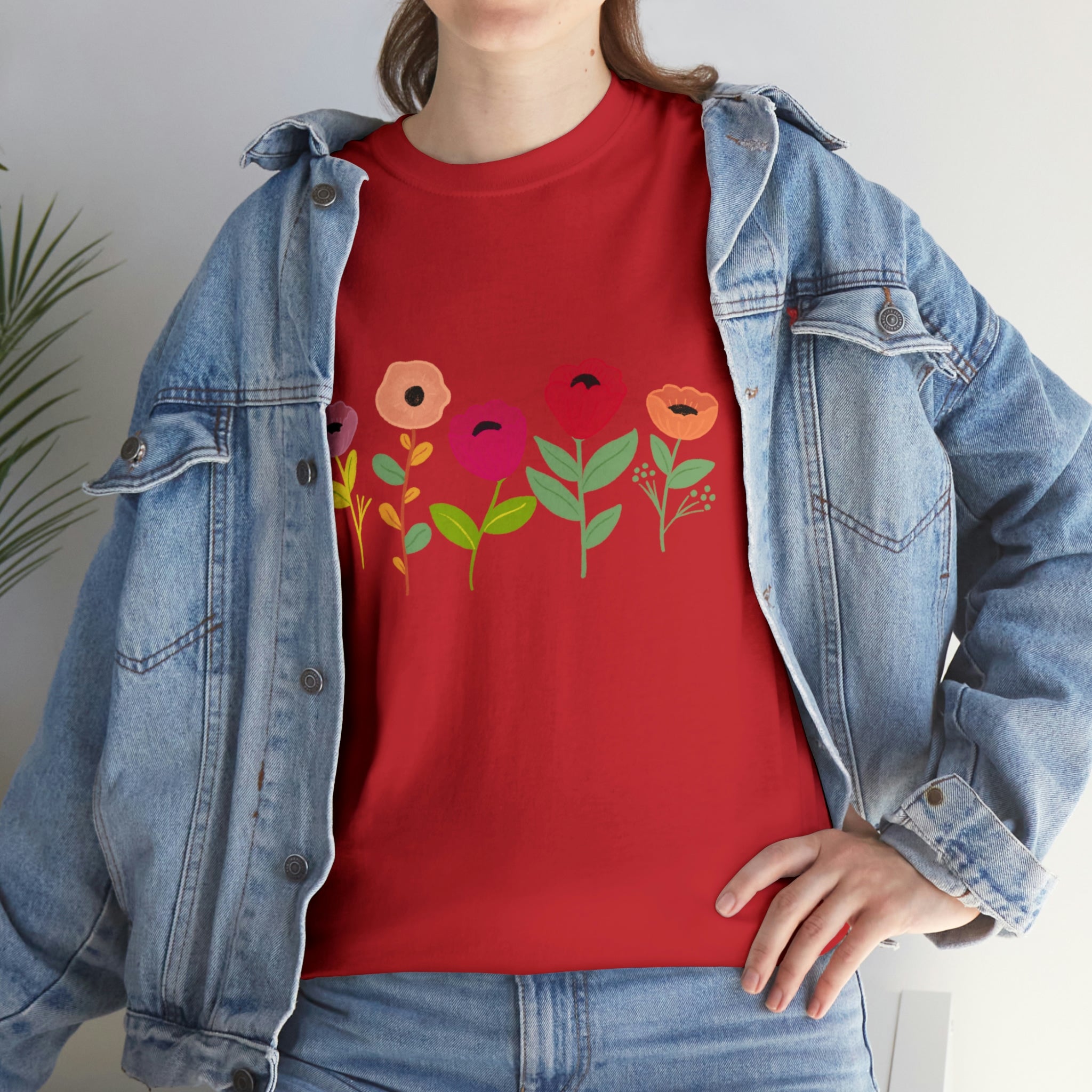 Spring Flowers Unisex Heavy Cotton Tee