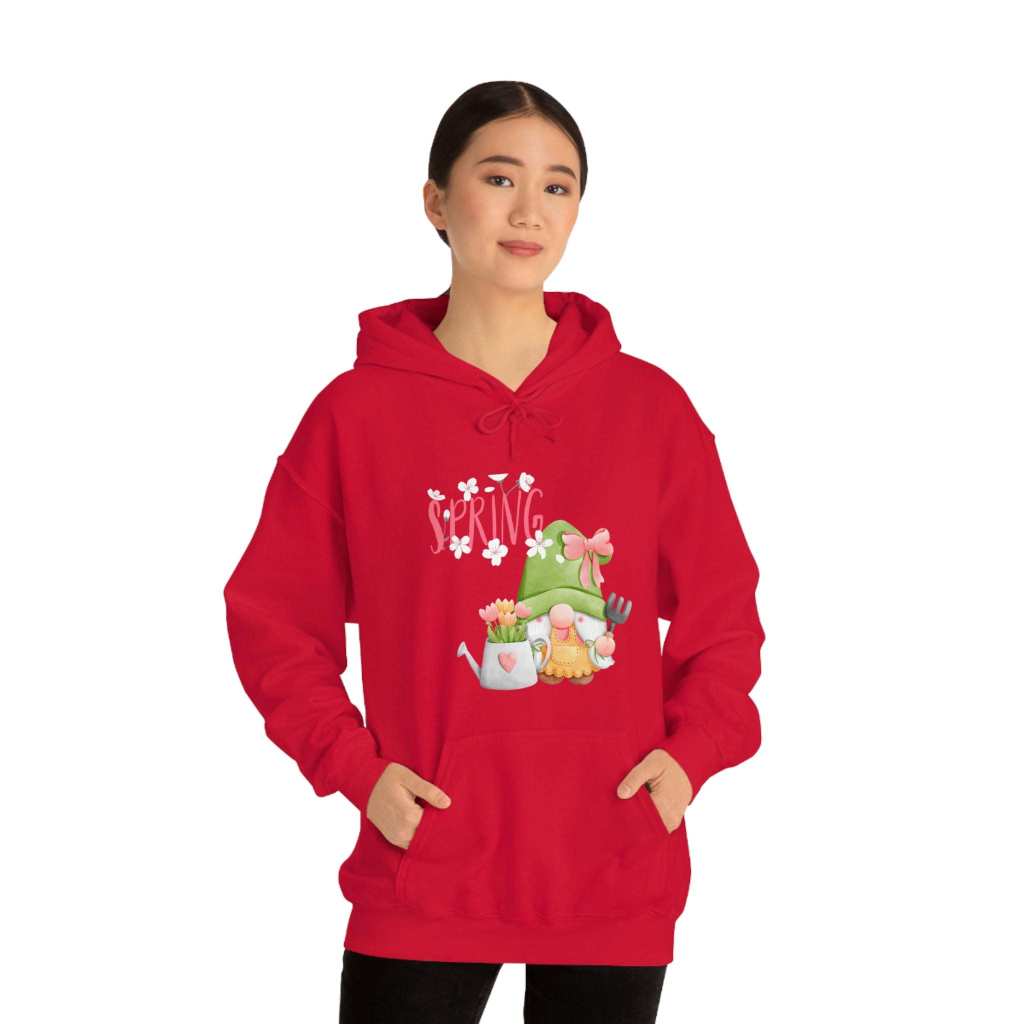 Gnome Happy Spring Unisex Heavy Blend™ Hooded Sweatshirt