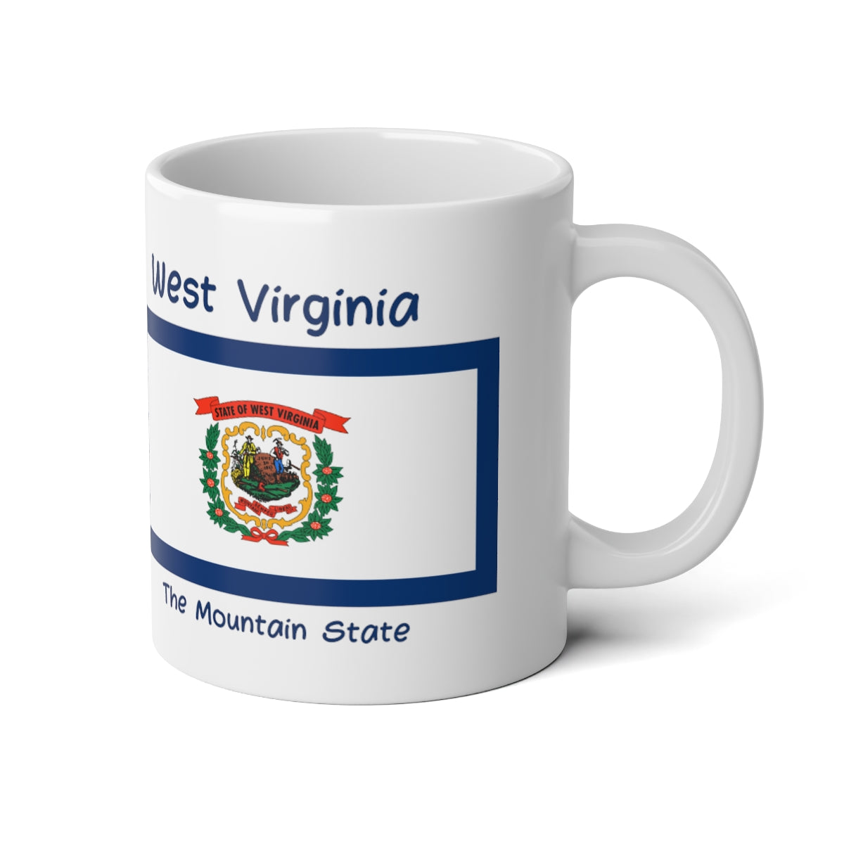 West Virginia State Flag Jumbo Mug, 20oz