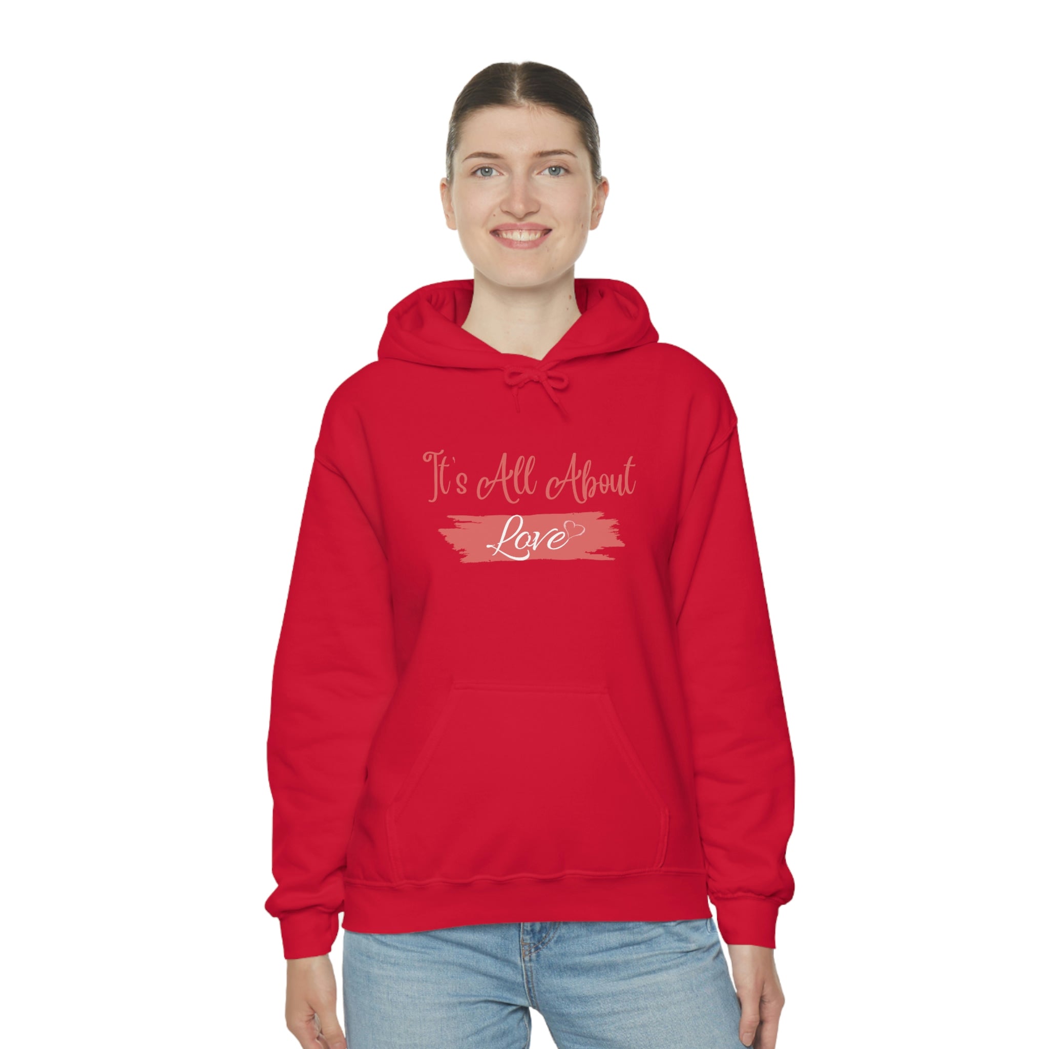 It's All About Love Unisex Heavy Blend™ Hooded Sweatshirt