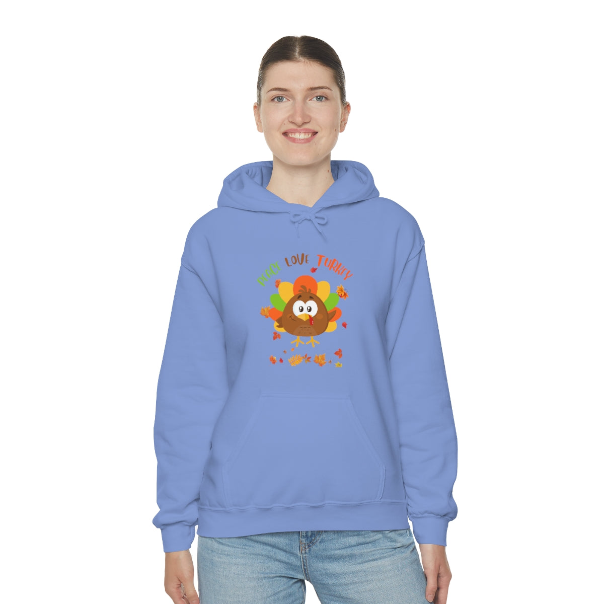 Peace Love Turkey Unisex Heavy Blend™ Hooded Sweatshirt