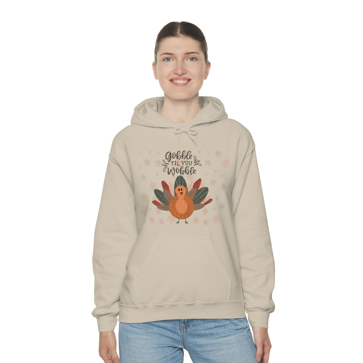 Gobble Til You Wobble Unisex Heavy Blend™ Hooded Sweatshirt