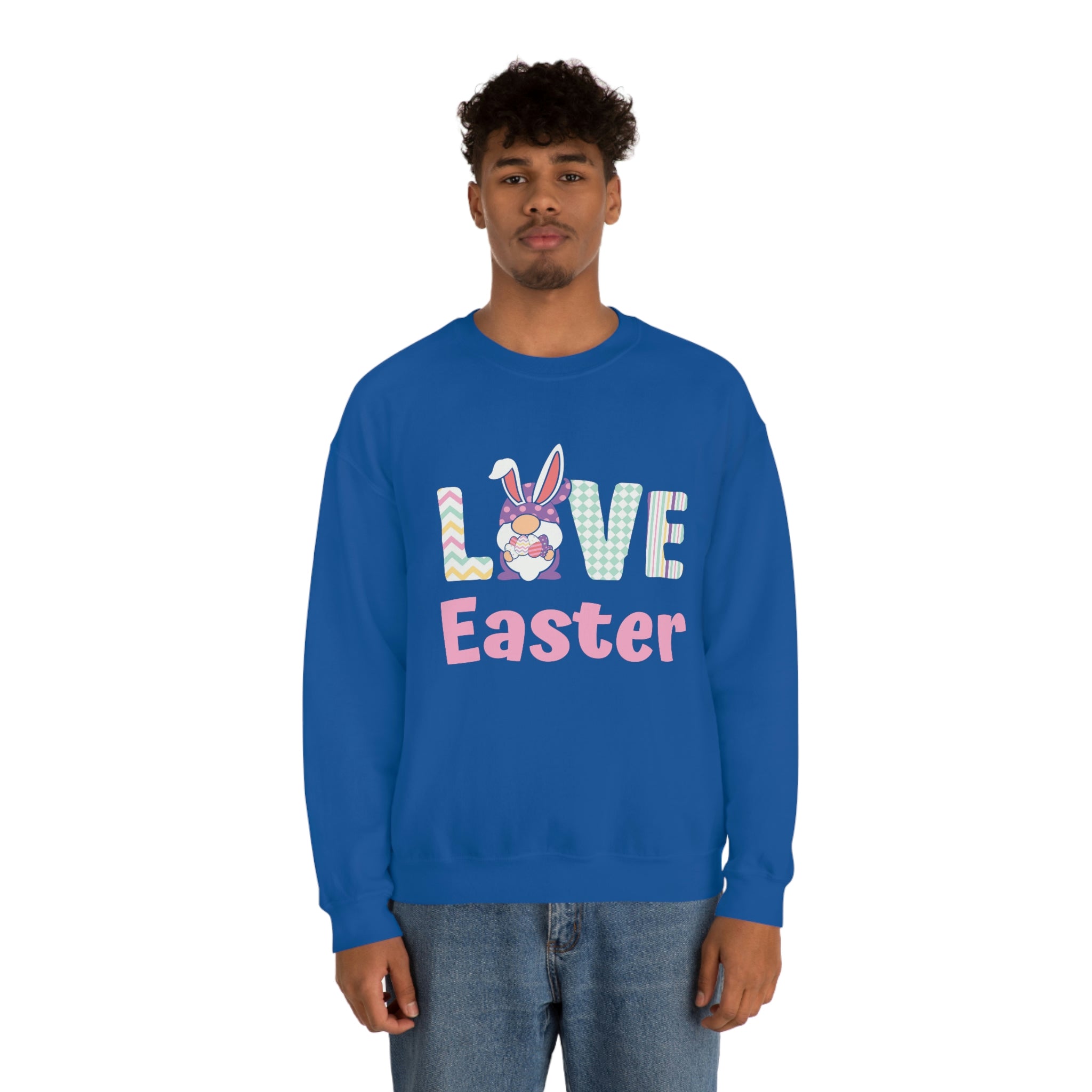 Gnome Love Easter Unisex Heavy Blend™ Crewneck Sweatshirt