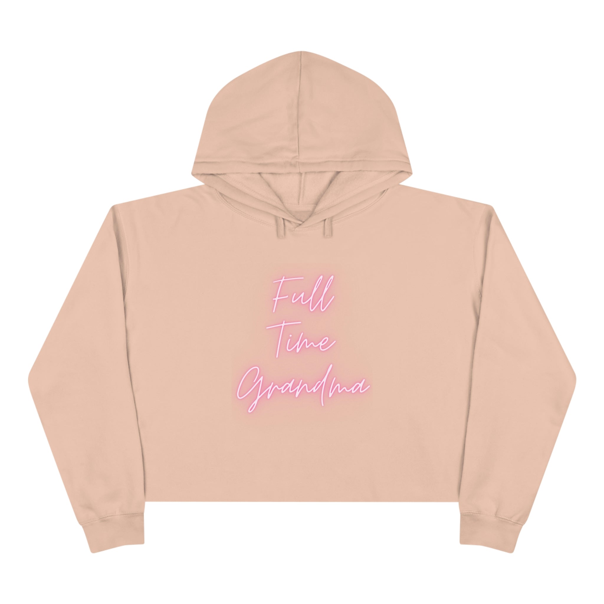 Full Time Grandma Crop Hoodie