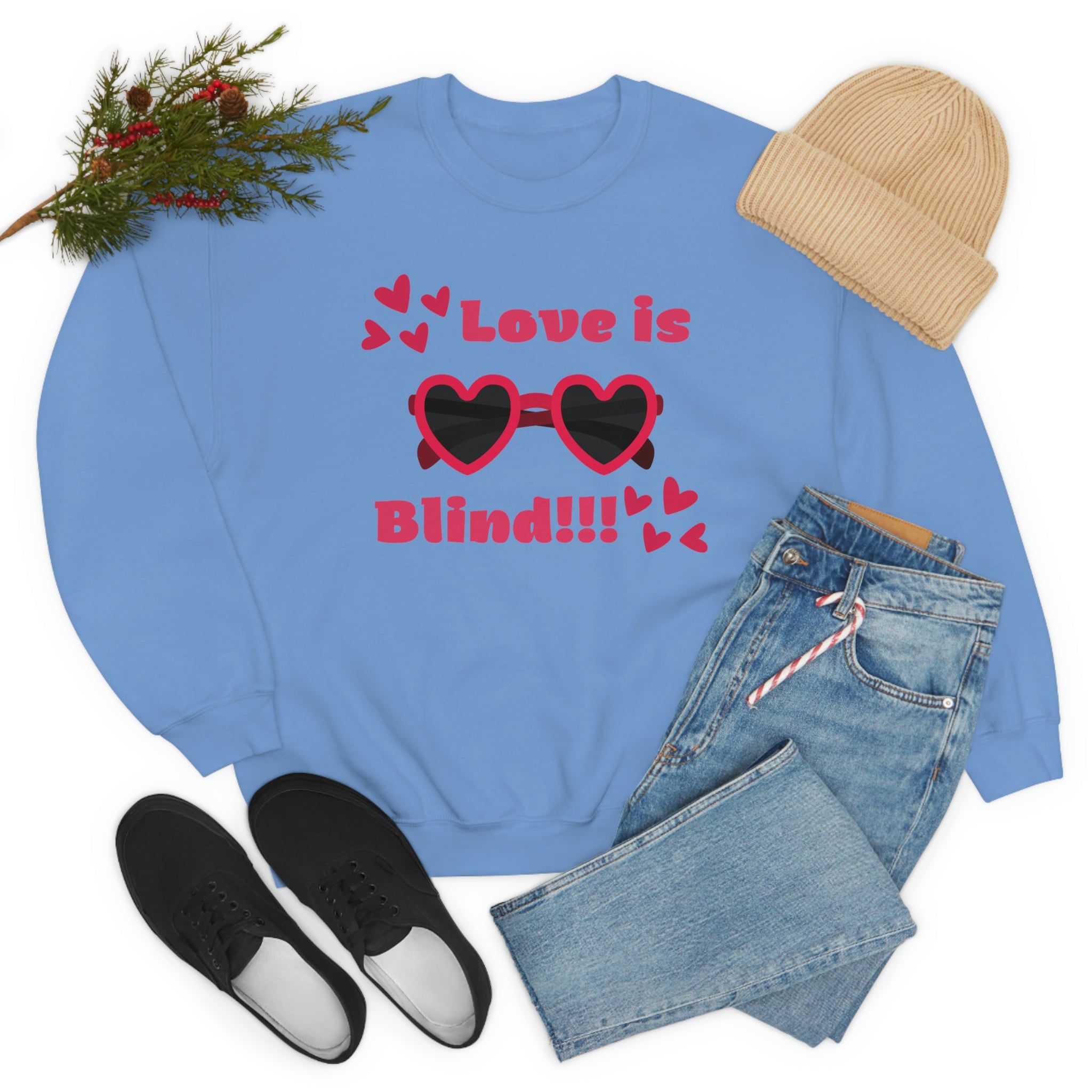 Love Is Blind!!! Unisex Heavy Blend™ Crewneck Sweatshirt