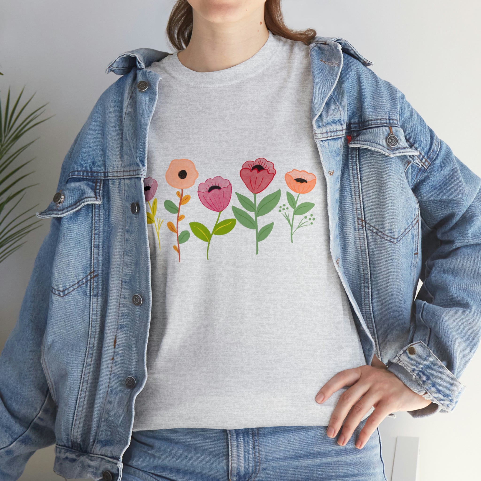 Spring Flowers Unisex Heavy Cotton Tee