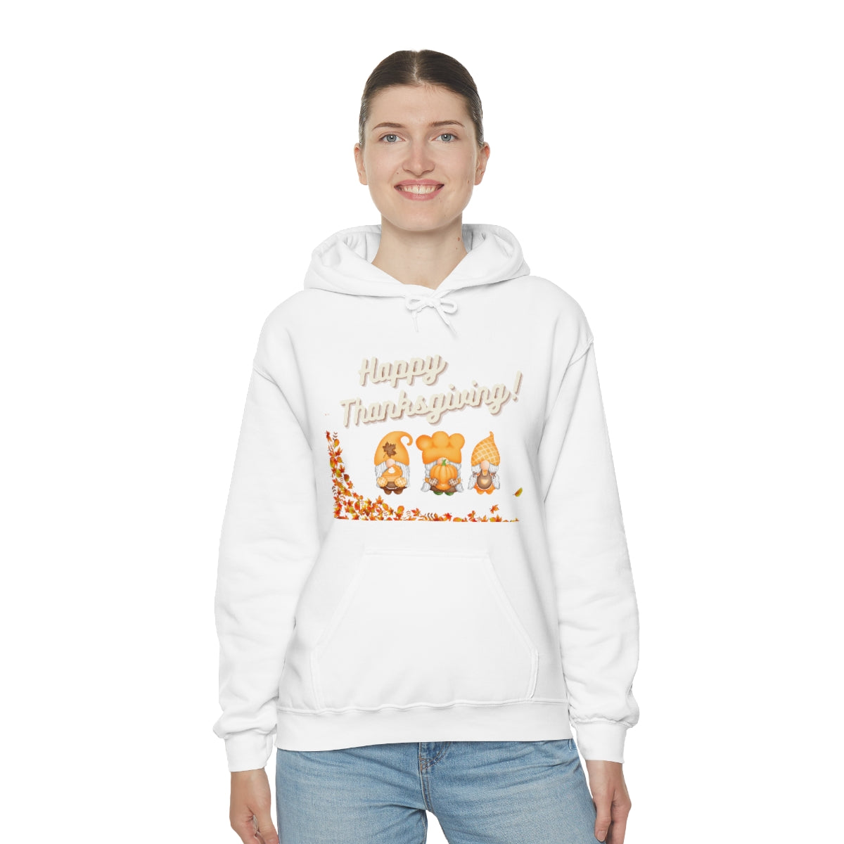 Happy Thanksgiving Gnome Unisex Heavy Blend™ Hooded Sweatshirt