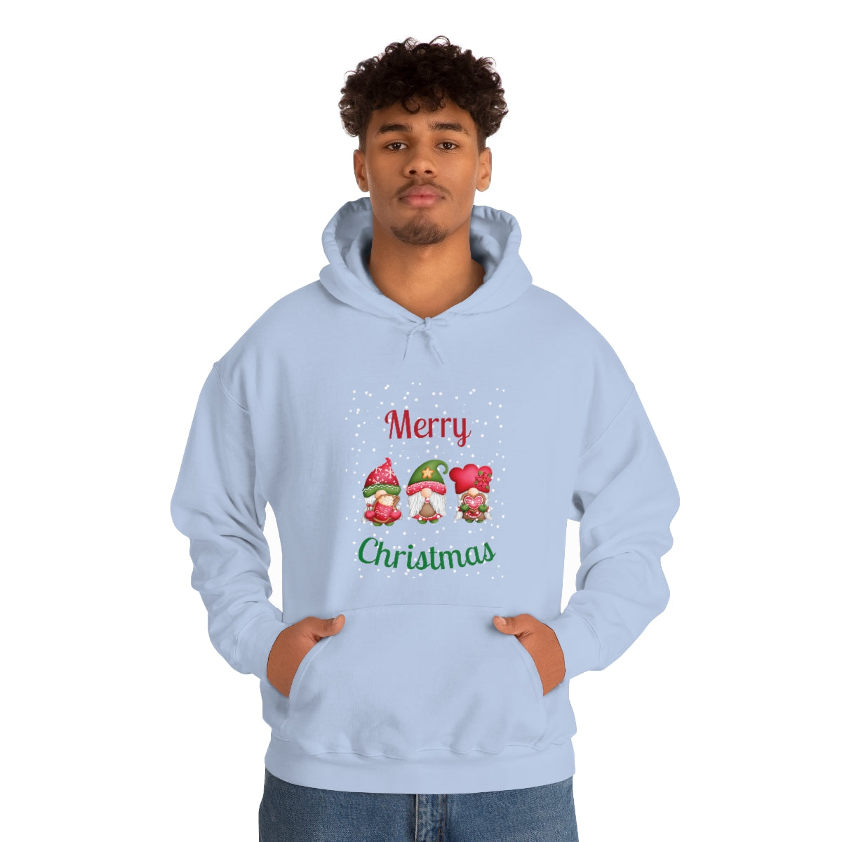 Three Gnomes Merry Christmas Unisex Heavy Blend™ Hooded Sweatshirt