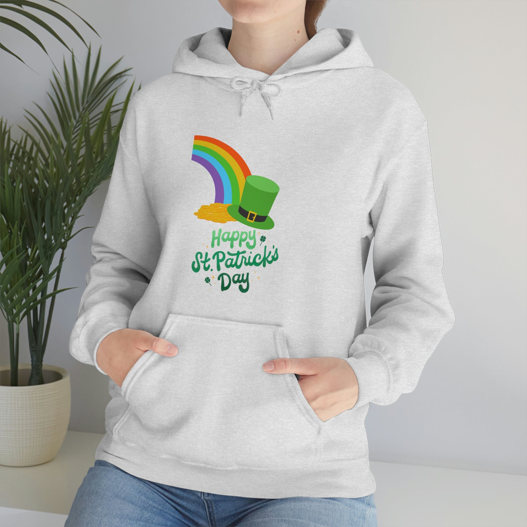 Happy Saint Patrick Day Unisex Heavy Blend™ Hooded Sweatshirt