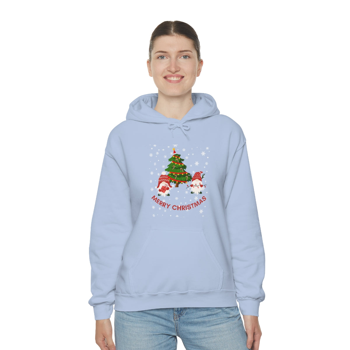 Merry & Bright Holidays Christmas Unisex Heavy Blend™ Hooded Sweatshirt