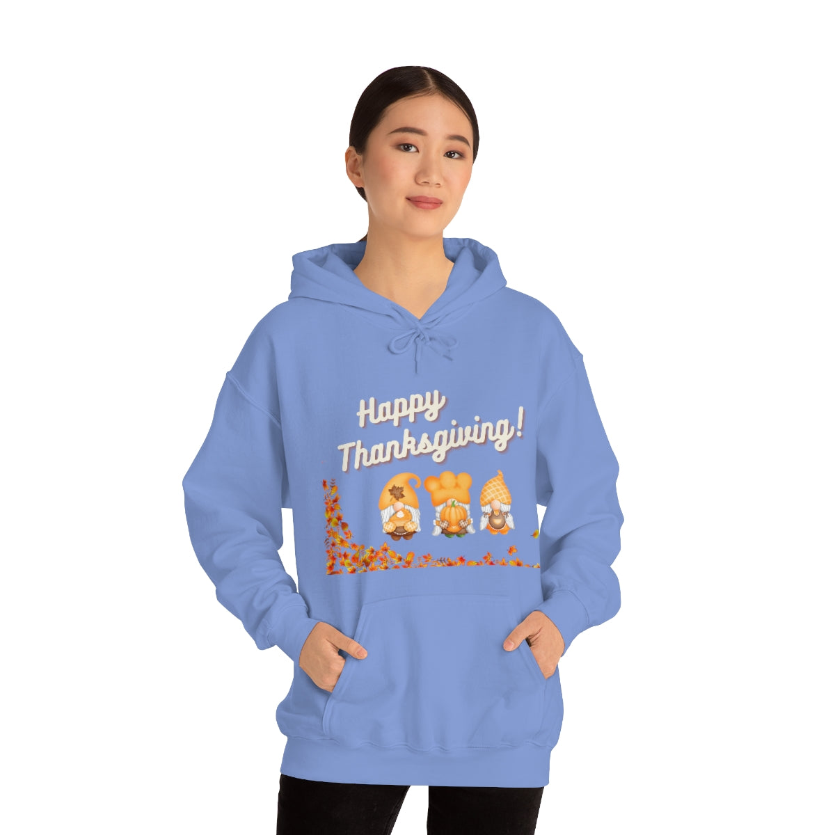 Happy Thanksgiving Gnome Unisex Heavy Blend™ Hooded Sweatshirt