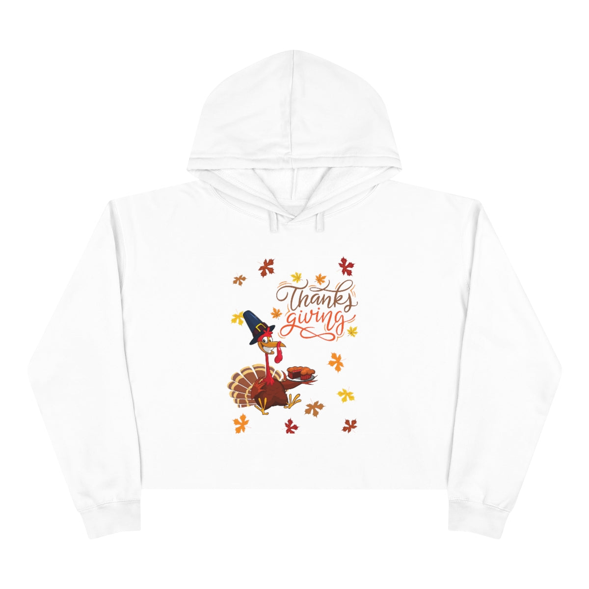 Thanksgiving Turkey Crop Hoodie