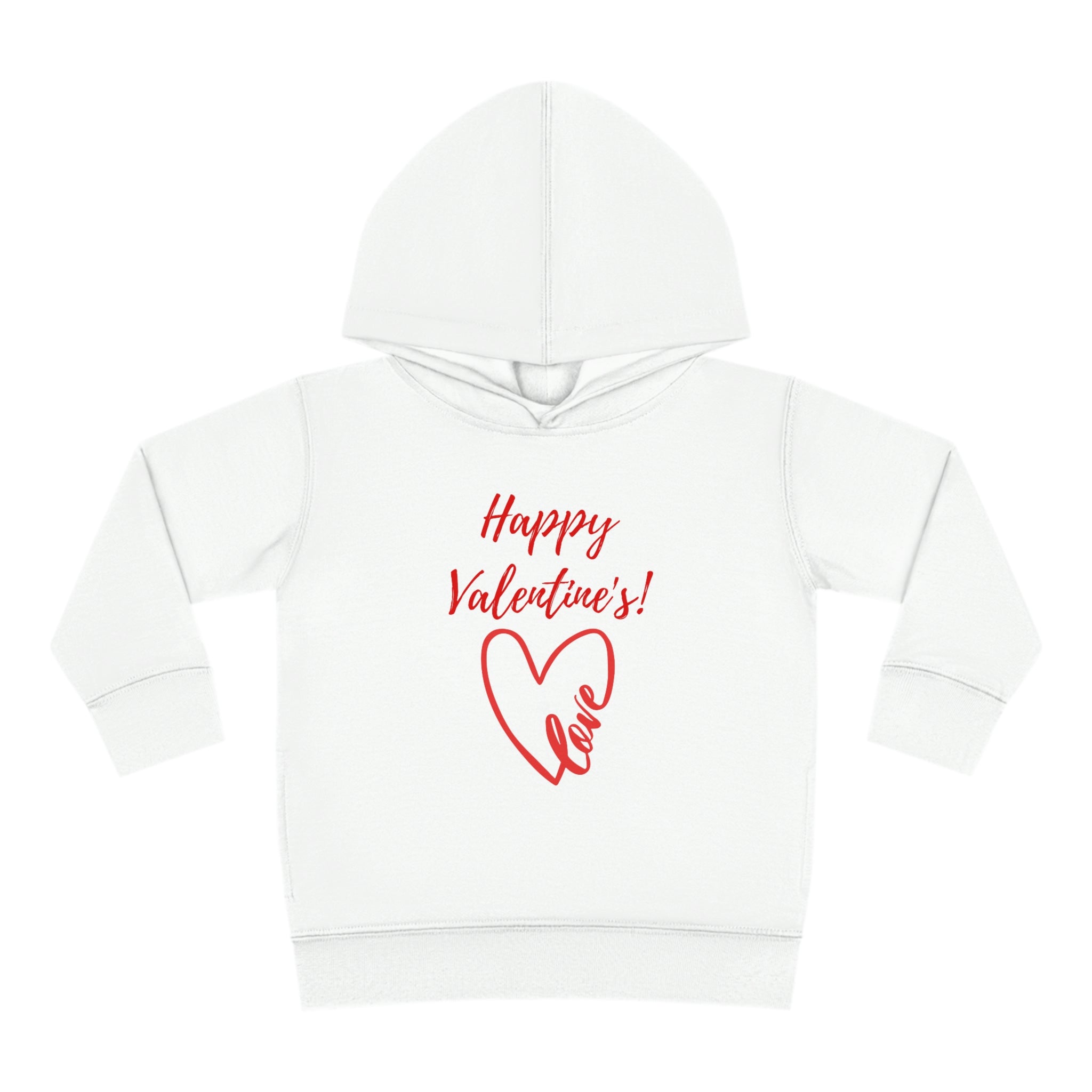 Happy Valentine's Love! Toddler Pullover Fleece Hoodie