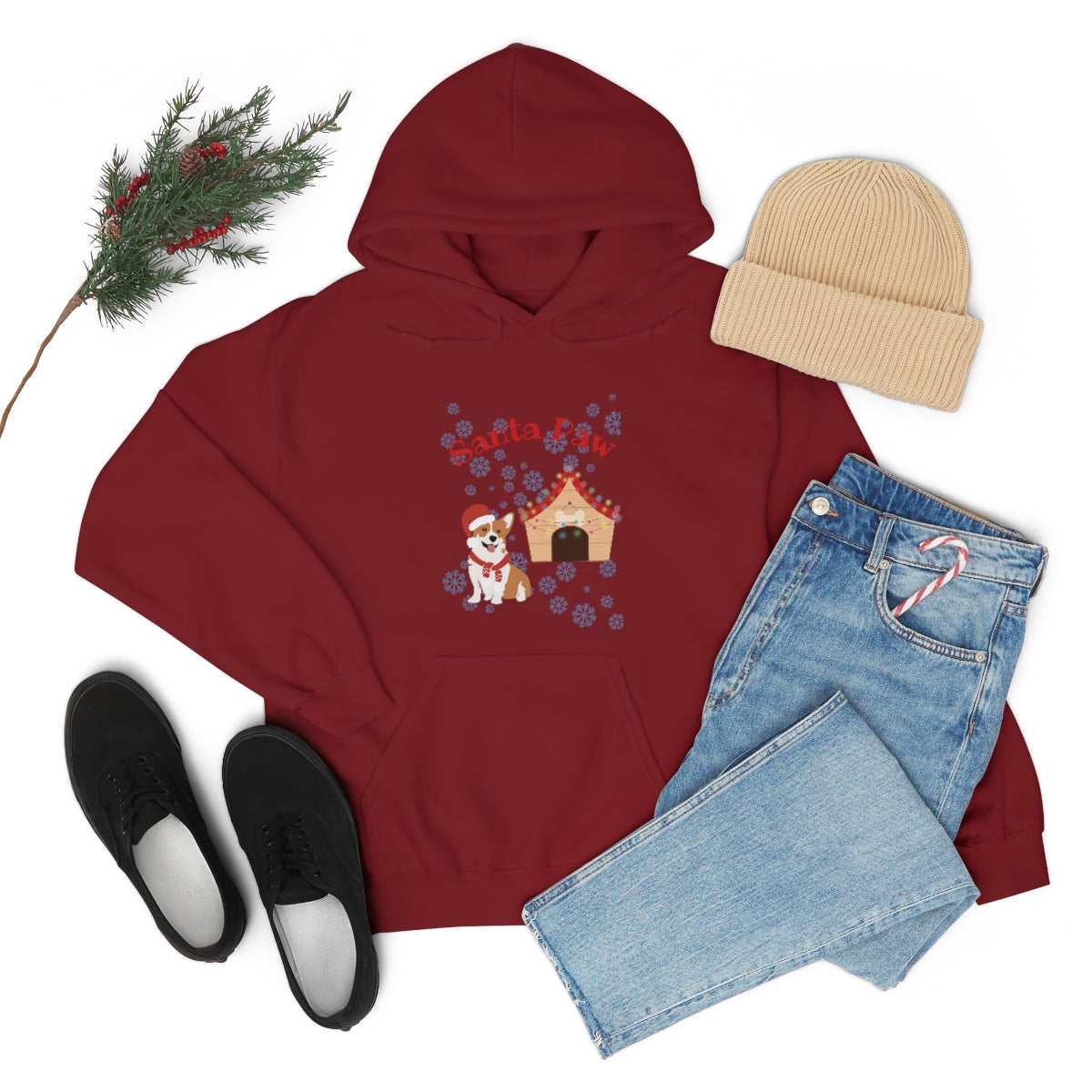 Santa Paw Unisex Heavy Blend™ Hooded Sweatshirt