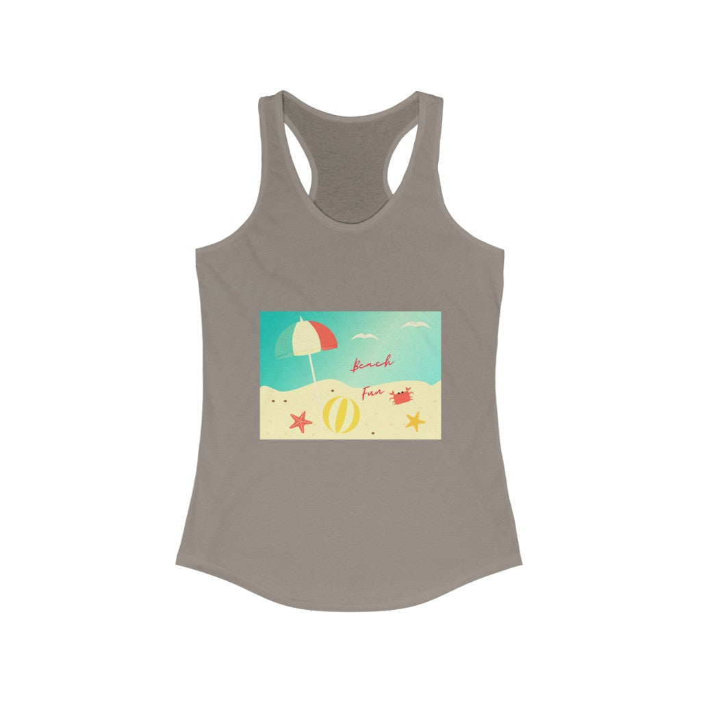 Beach Fun Women's Ideal Racerback Tank