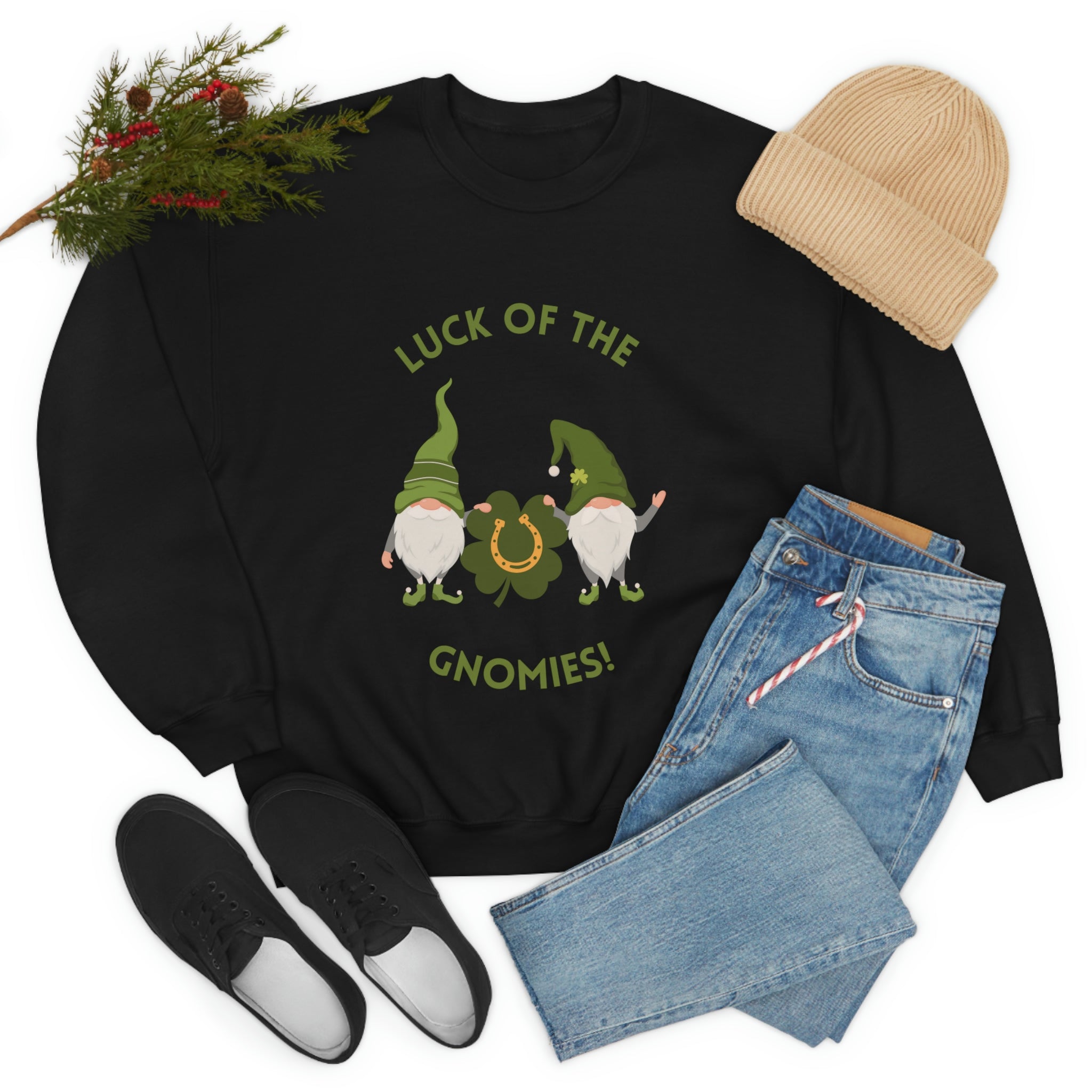 The Luck Of The Gnomies! Unisex Heavy Blend™ Crewneck Sweatshirt