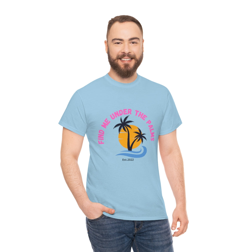 Find Under The Palms Unisex Heavy Cotton Tee