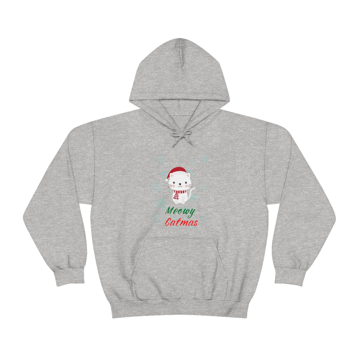 Meowy Catmas Unisex Heavy Blend™ Hooded Sweatshirt
