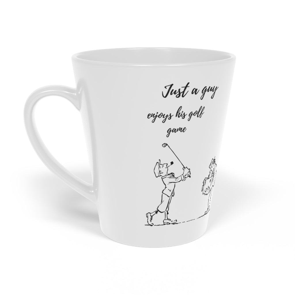 Golfer Latte Mug, 12oz