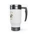 The Luck Of The Gnomies! Stainless Steel Travel Mug with Handle, 14oz