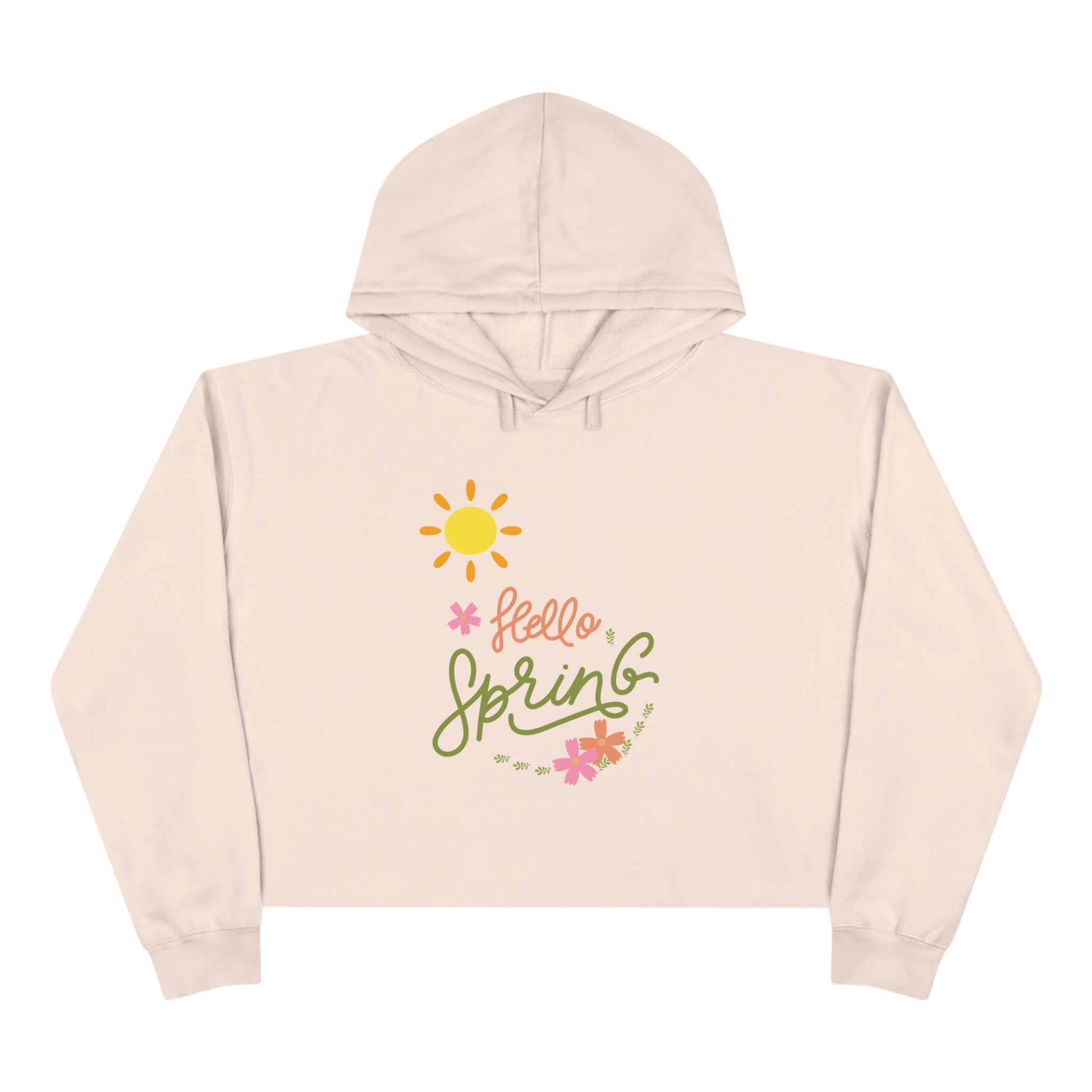 Spring Sunshine Crop Hoodie