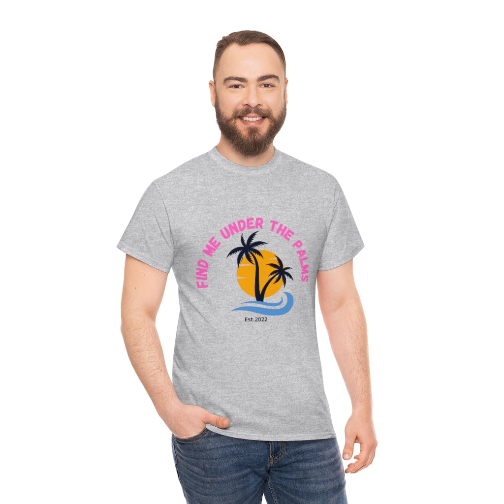 Find Under The Palms Unisex Heavy Cotton Tee