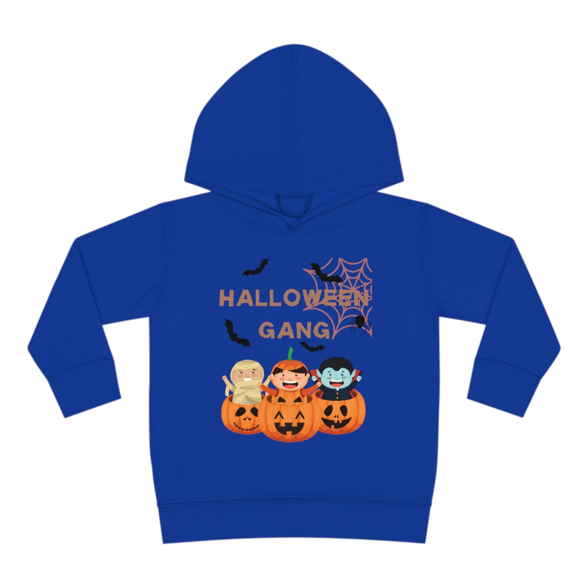 Happy Halloween Pumpkin Gang Toddler Pullover Fleece Hoodie