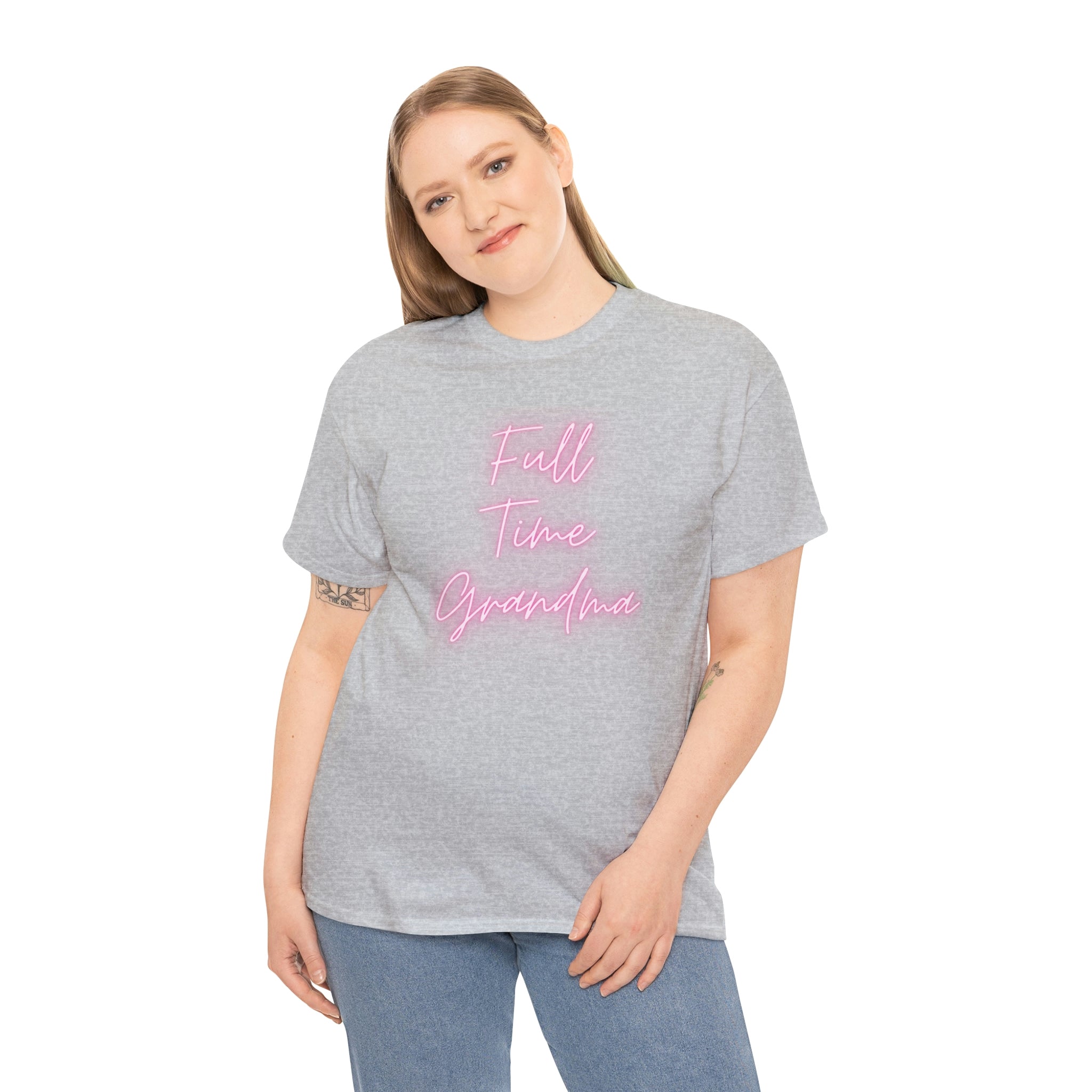 Full Time Grandma Unisex Heavy Cotton Tee