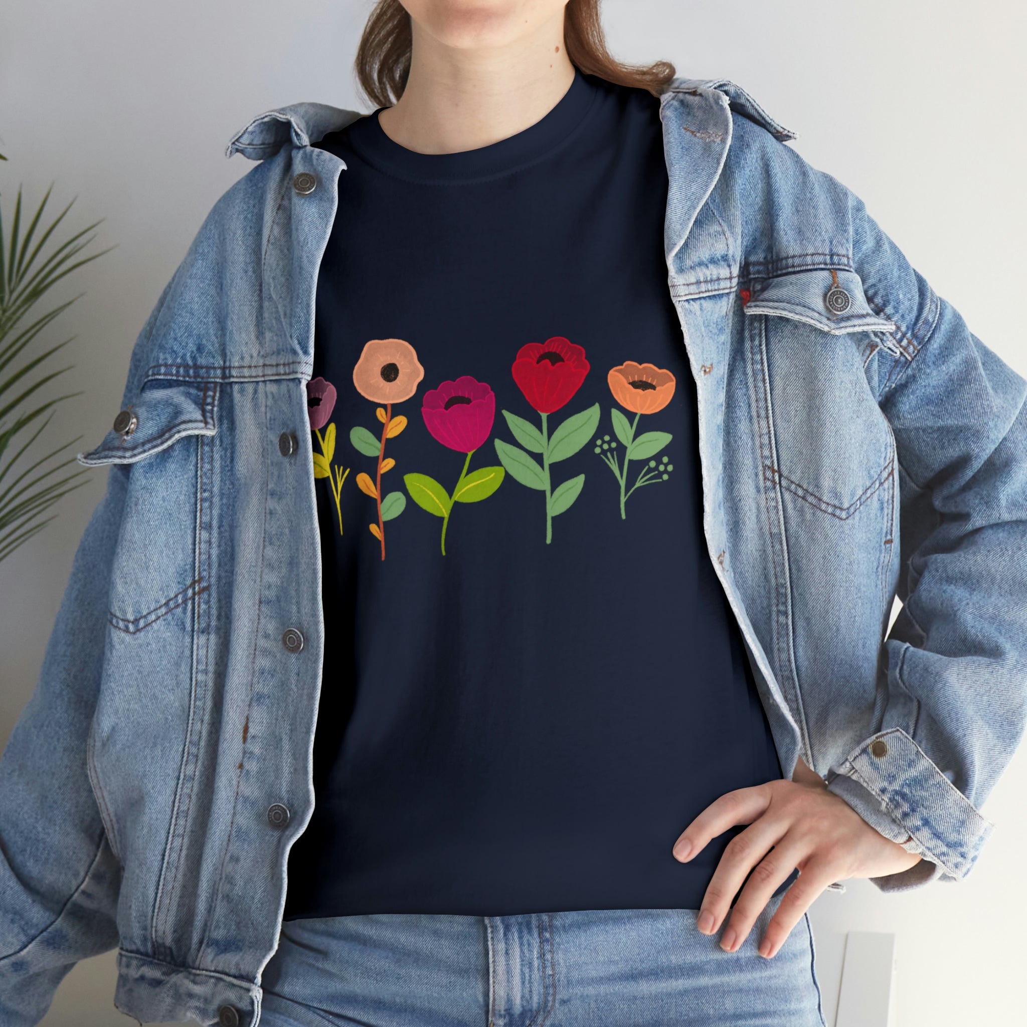 Spring Flowers Unisex Heavy Cotton Tee