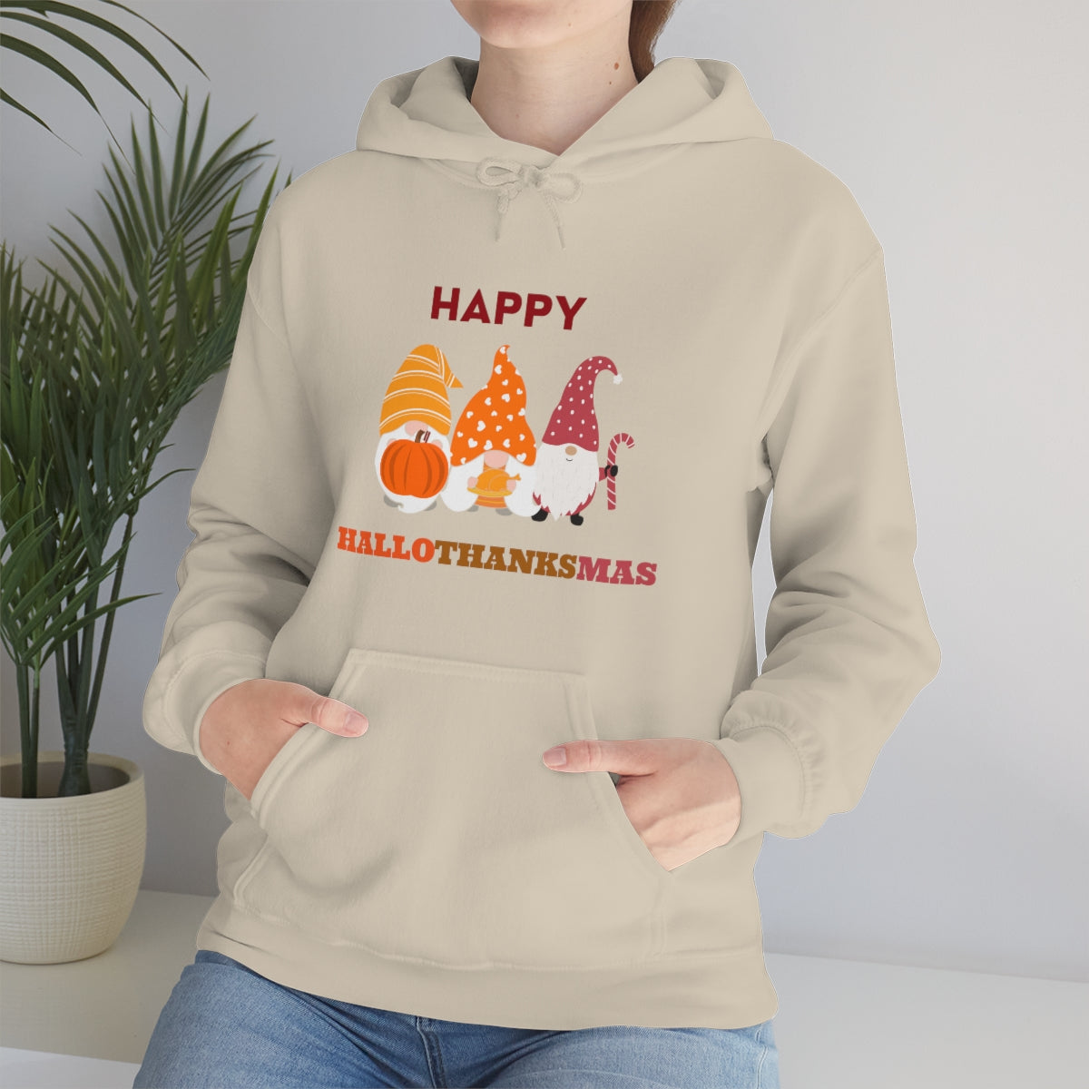 Happy Hallothanksmas Unisex Heavy Blend™ Hooded Sweatshirt