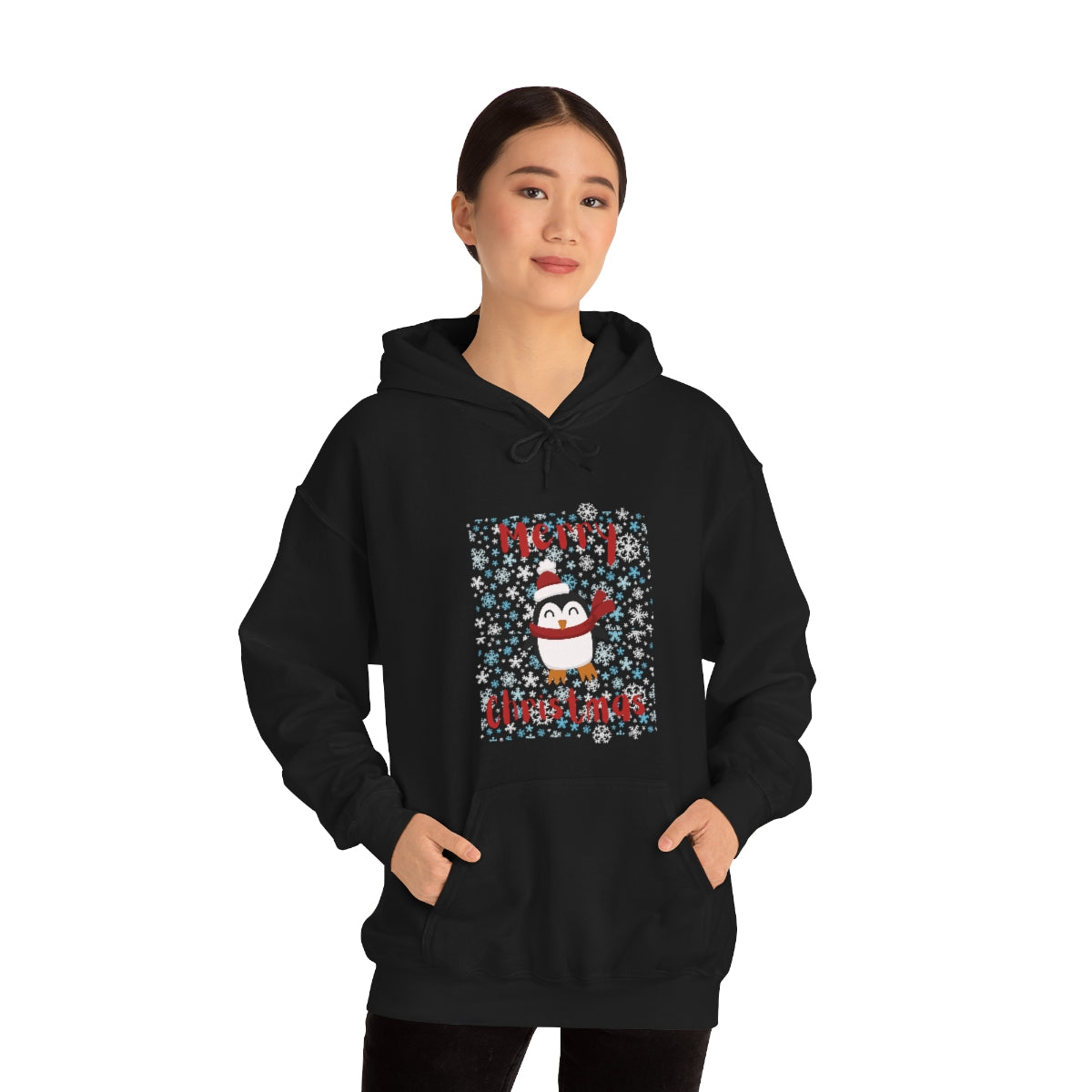 Cute Penguin Christmas Unisex Heavy Blend™ Hooded Sweatshirt