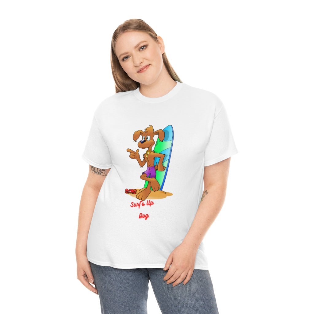 Surf's Up Dog Unisex Heavy Cotton Tee