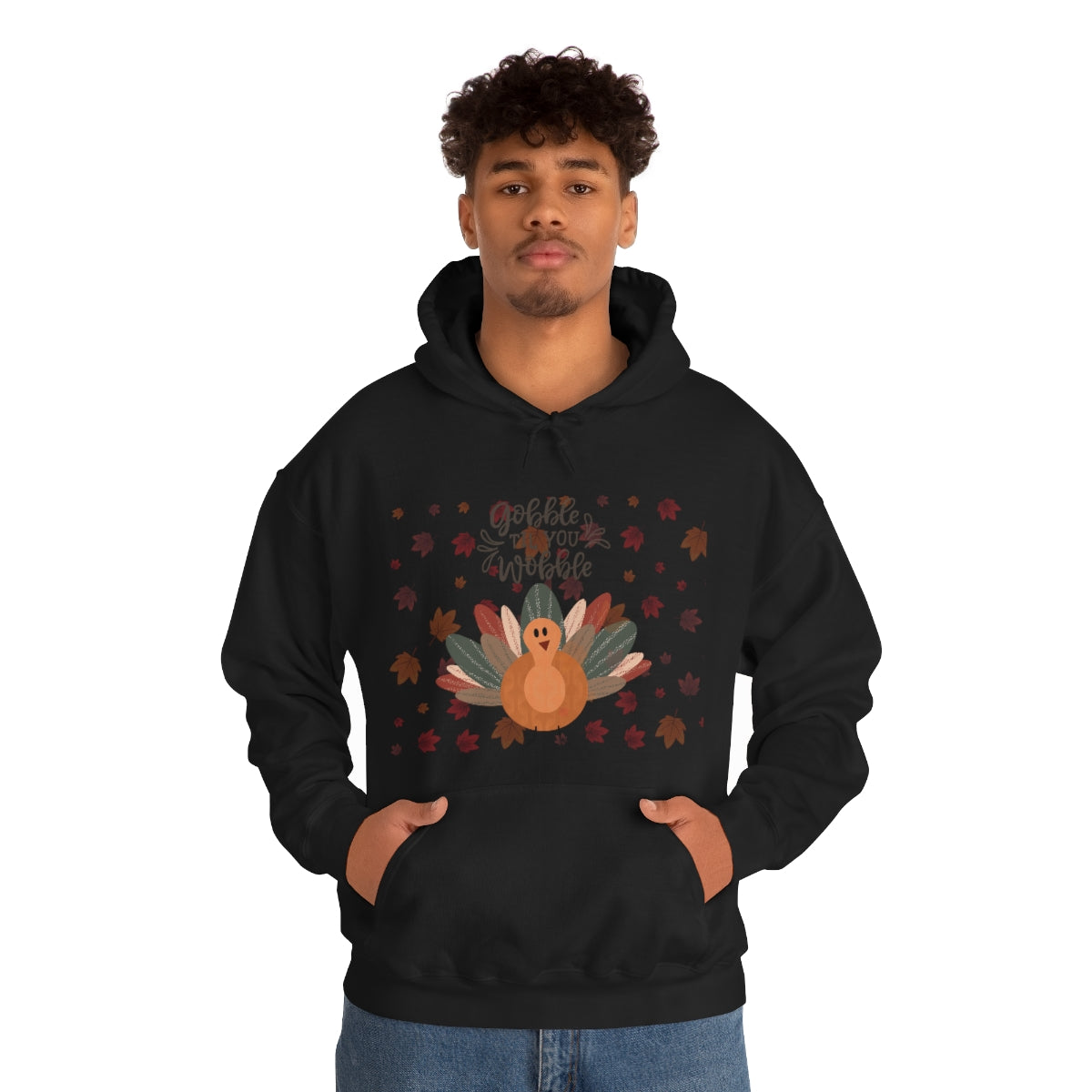 Gobble Til You Wobble Unisex Heavy Blend™ Hooded Sweatshirt