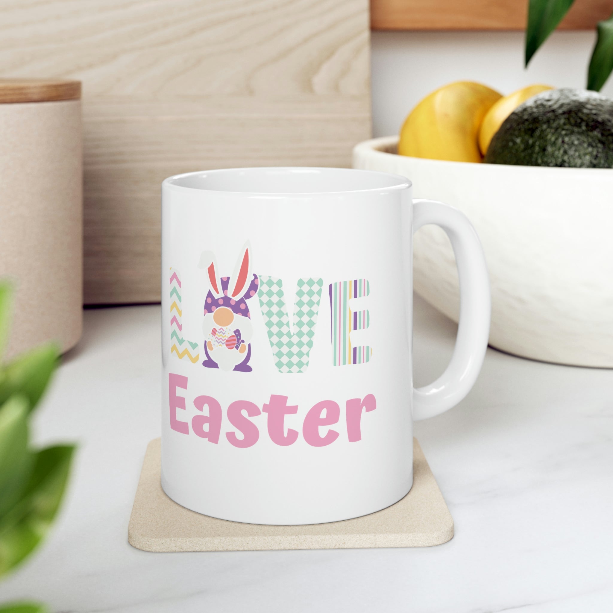 Gnome Love Easter Ceramic Mug 11oz