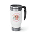 Mom You're The Glue Stainless Steel Travel Mug with Handle, 14oz