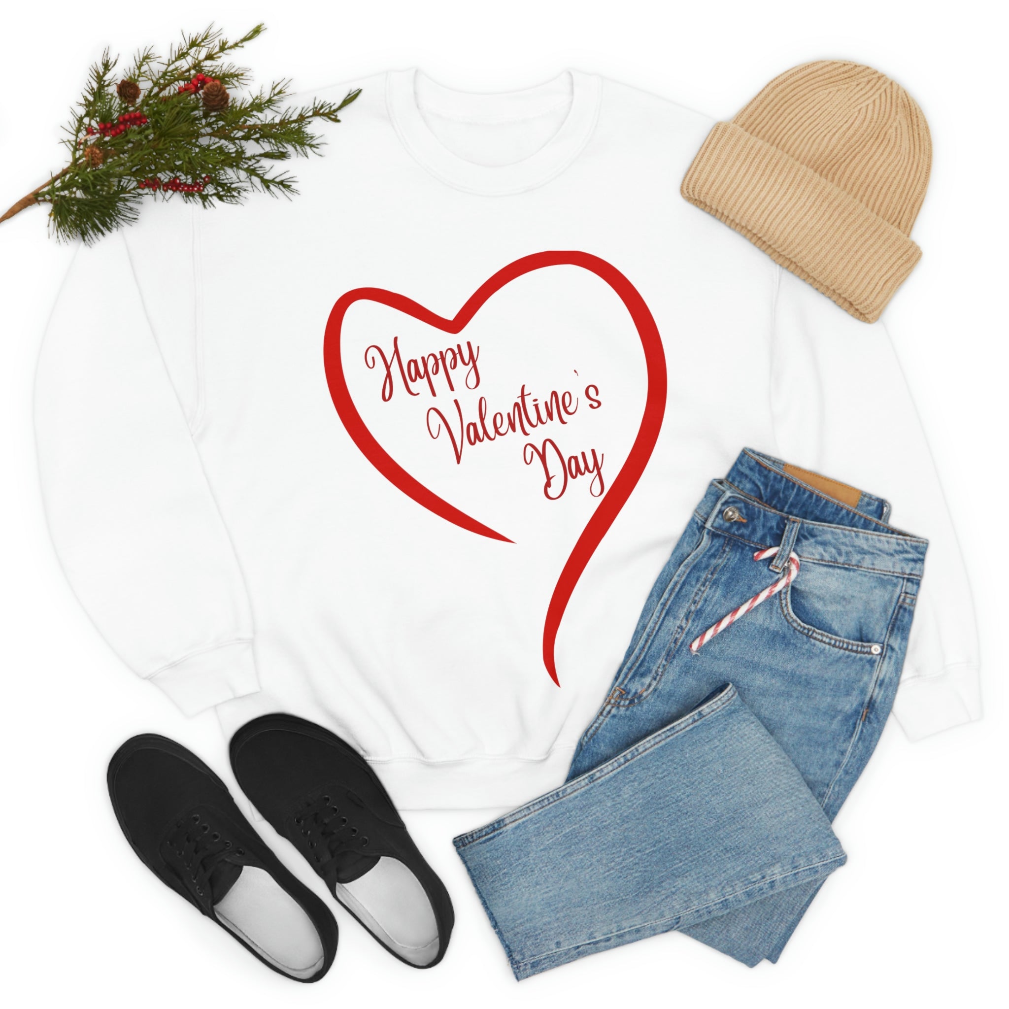 Happy Valentine's Day Unisex Heavy Blend™ Crewneck Sweatshirt