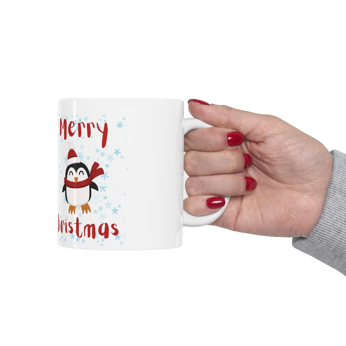 Cute Penguin Christmas Ceramic Mug 11oz