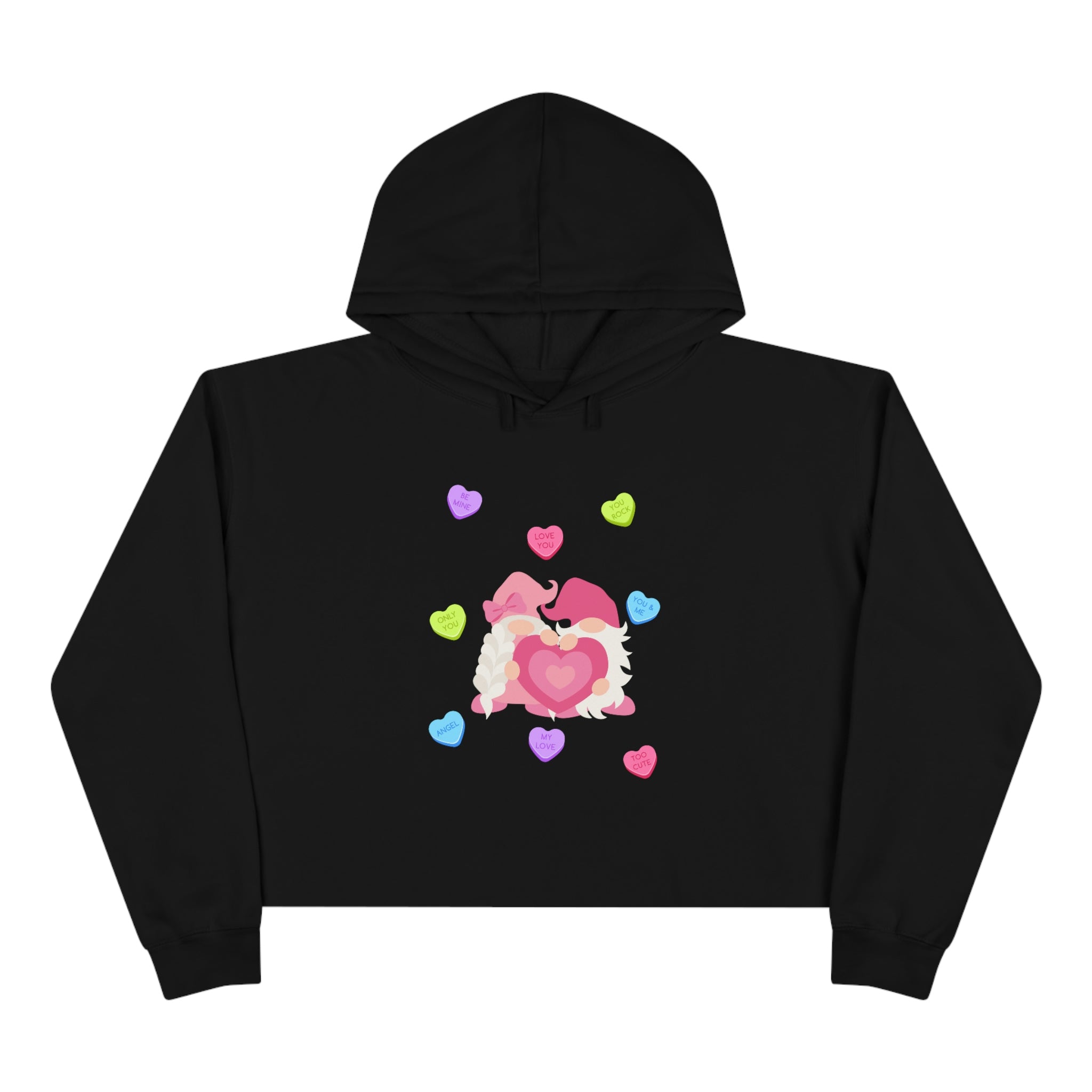 You Gnome I Love You!! Crop Hoodie