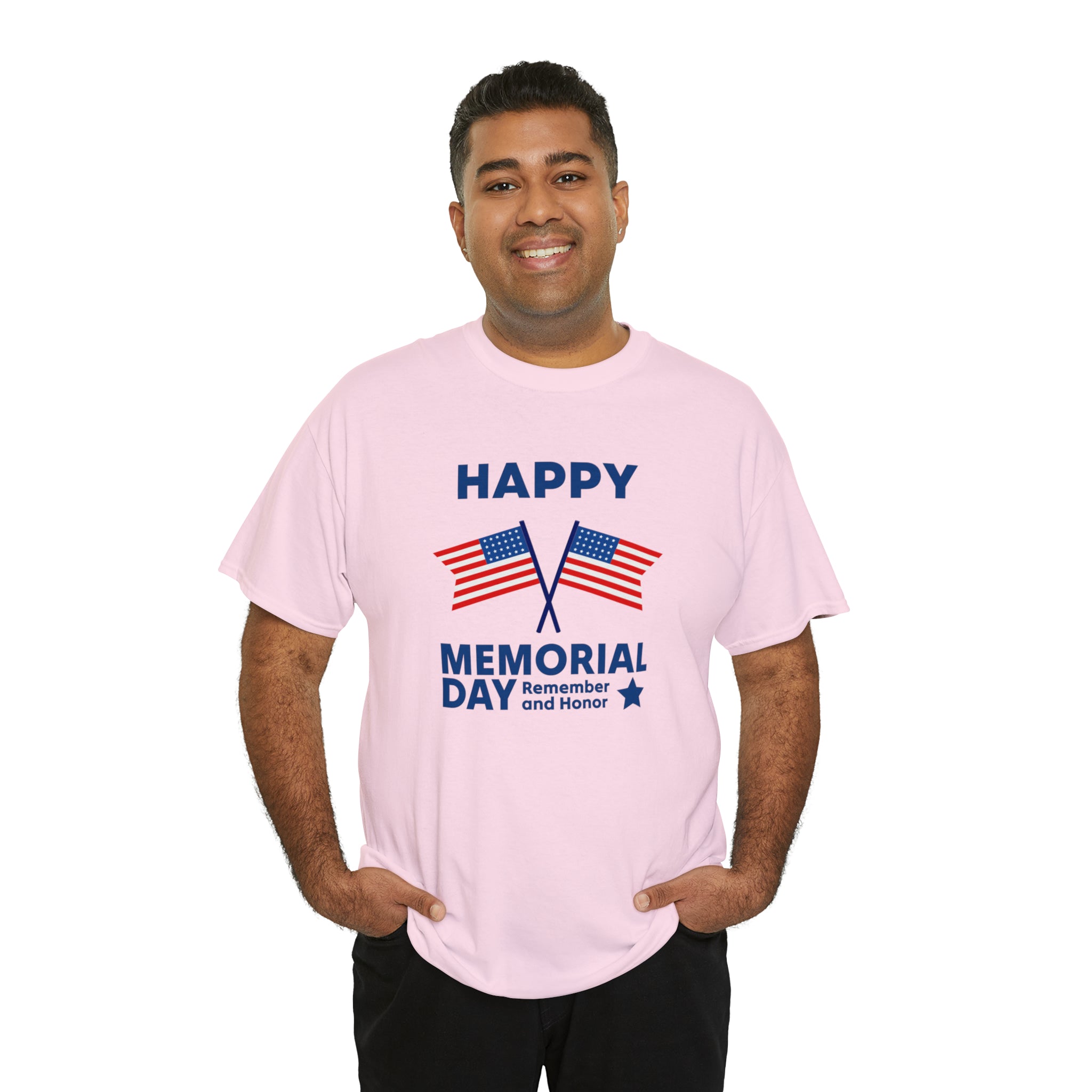 Happy Memorial Day Unisex Heavy Cotton Tee