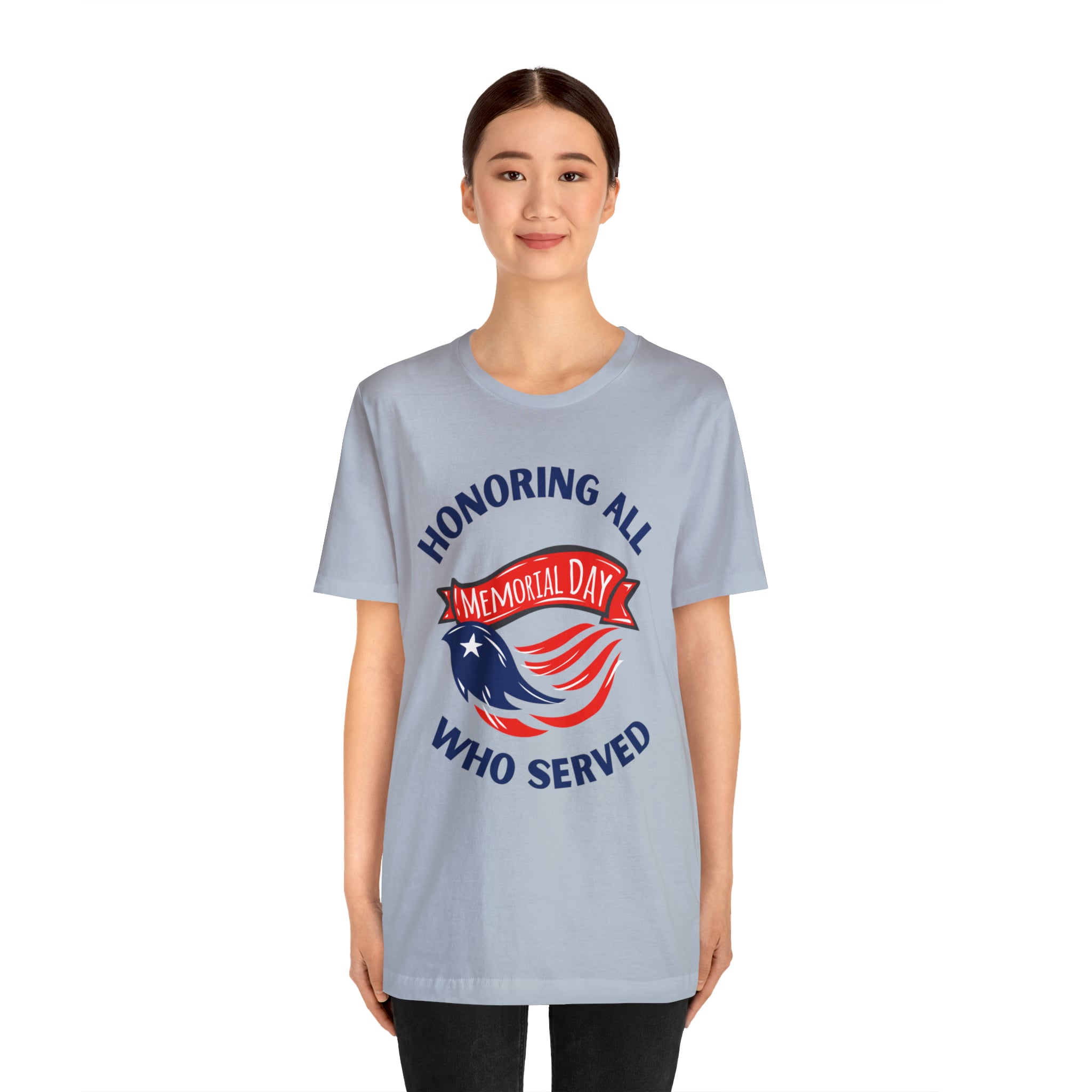 Memorial Day Honoring All Who Served Unisex Jersey Short Sleeve Tee