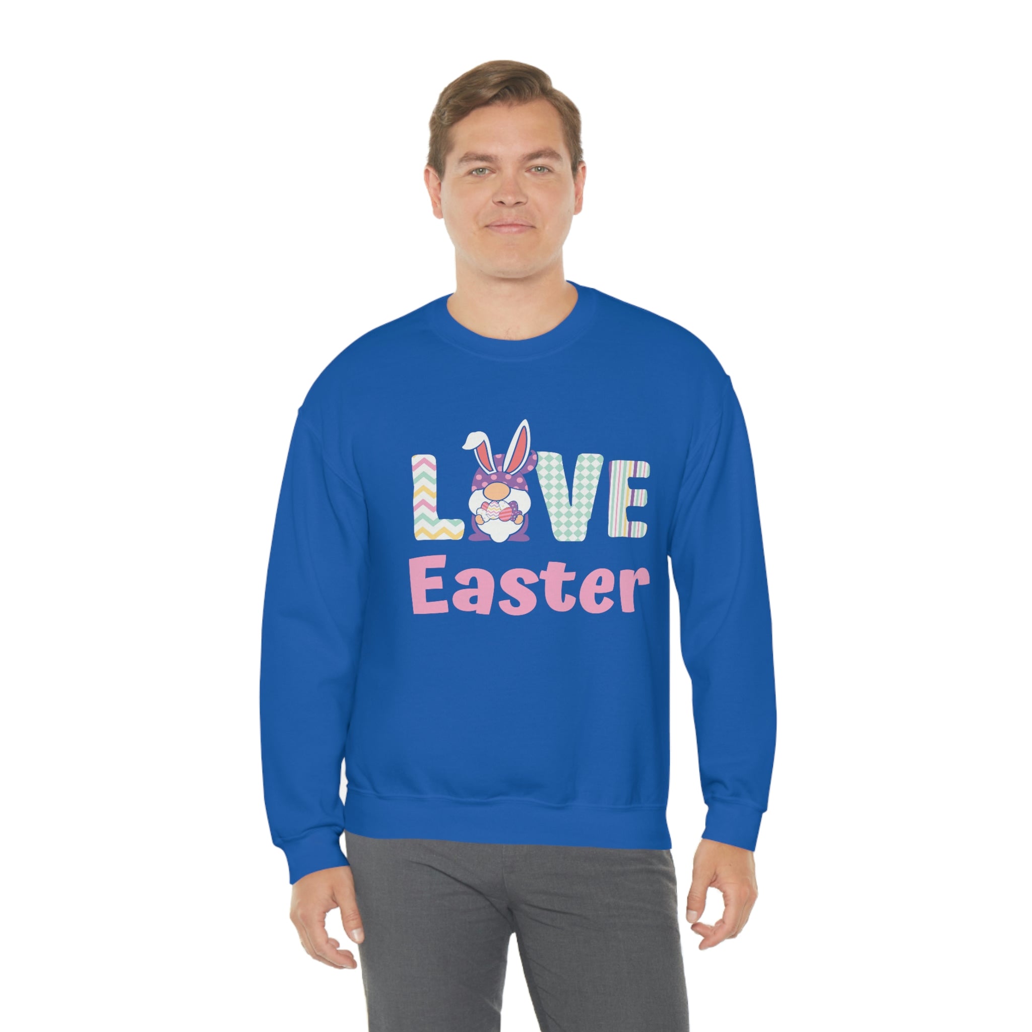 Gnome Love Easter Unisex Heavy Blend™ Crewneck Sweatshirt