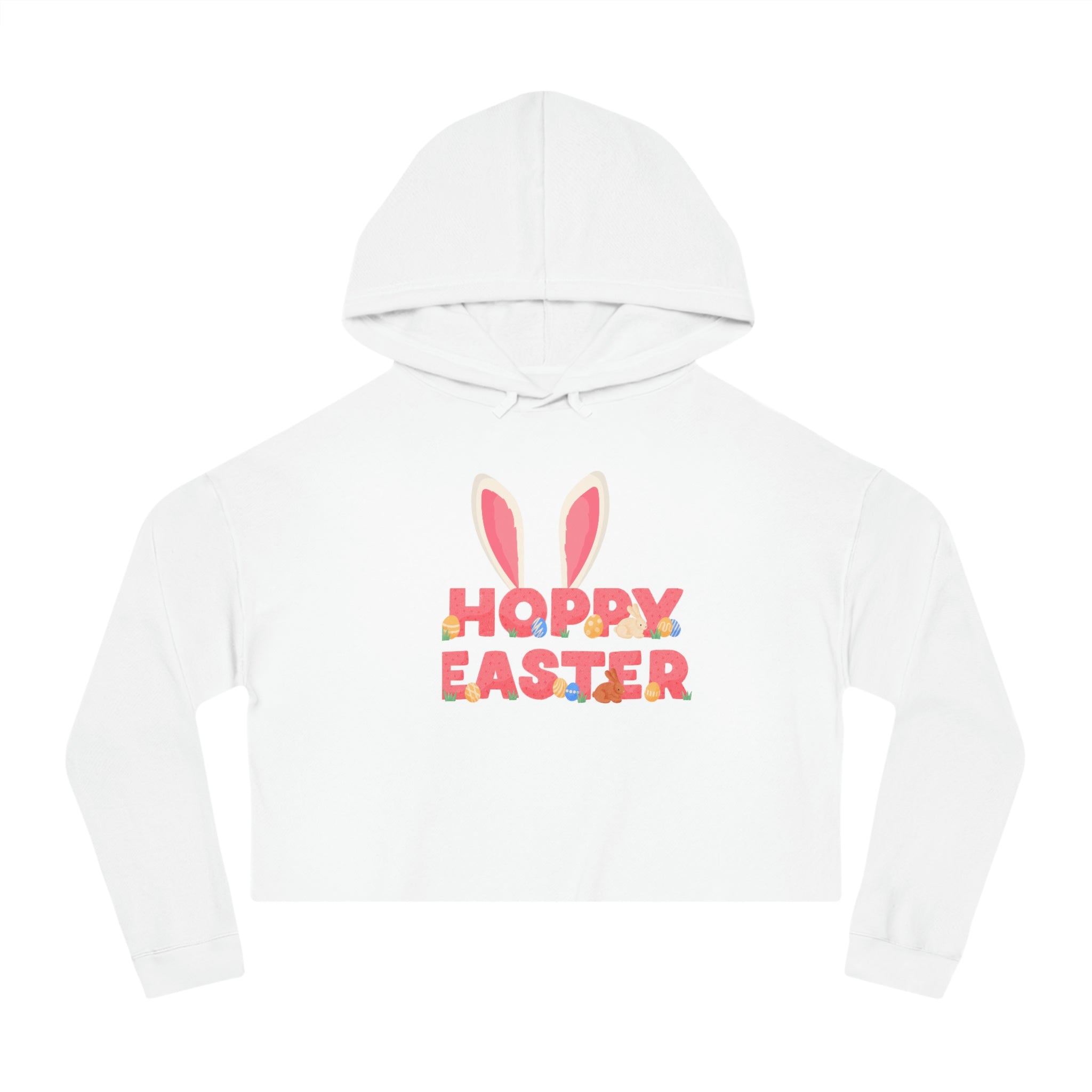 The Hoppy Easter Women’s Cropped Hooded Sweatshirt