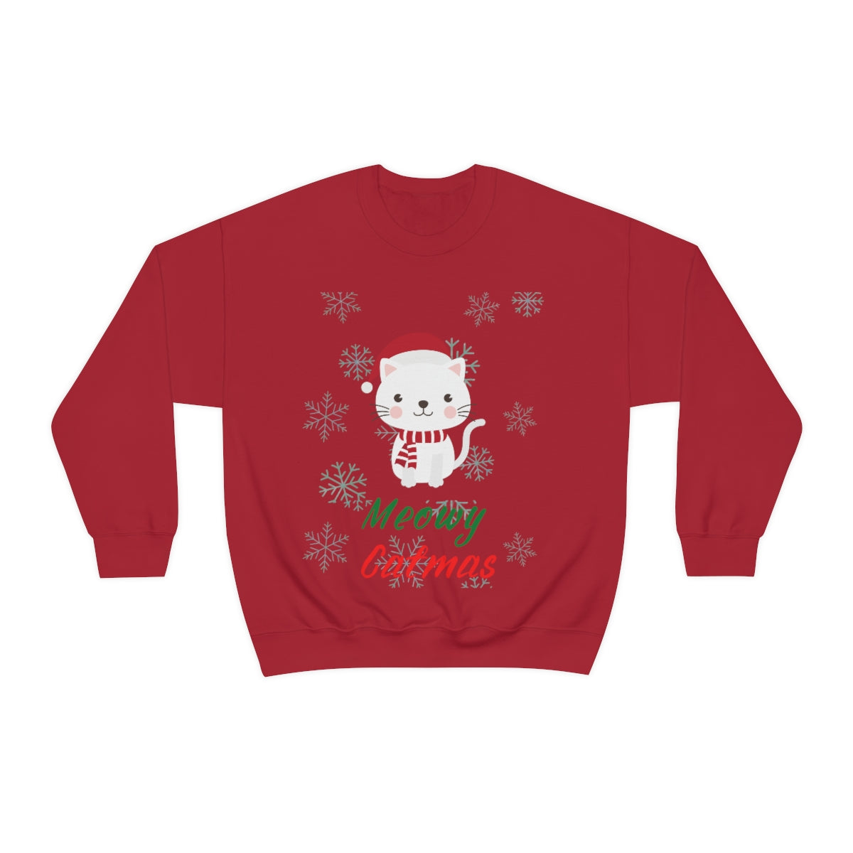 Meowy Catmas Unisex Heavy Blend™ Crewneck Sweatshirt