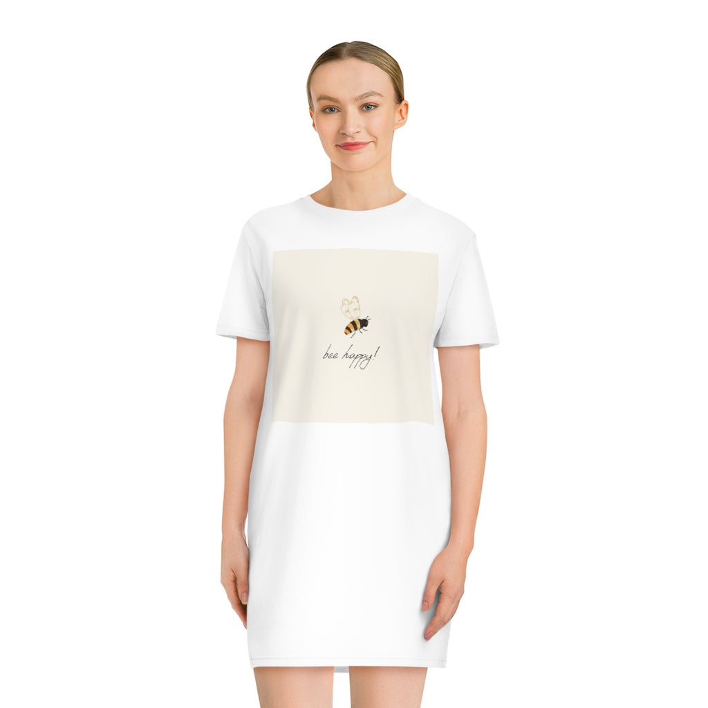 Bee Happy Spinner T-Shirt Dress