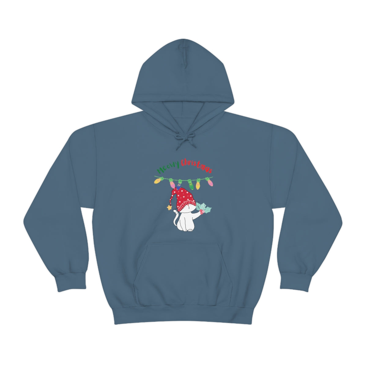 Meowy Christmas Heavy Blend™ Hooded Sweatshirt