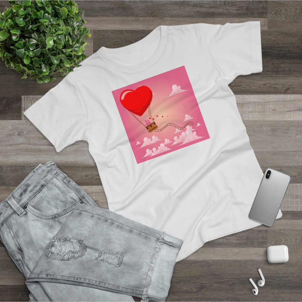 Happy Valentine's Day Single Jersey Women's T-shirt