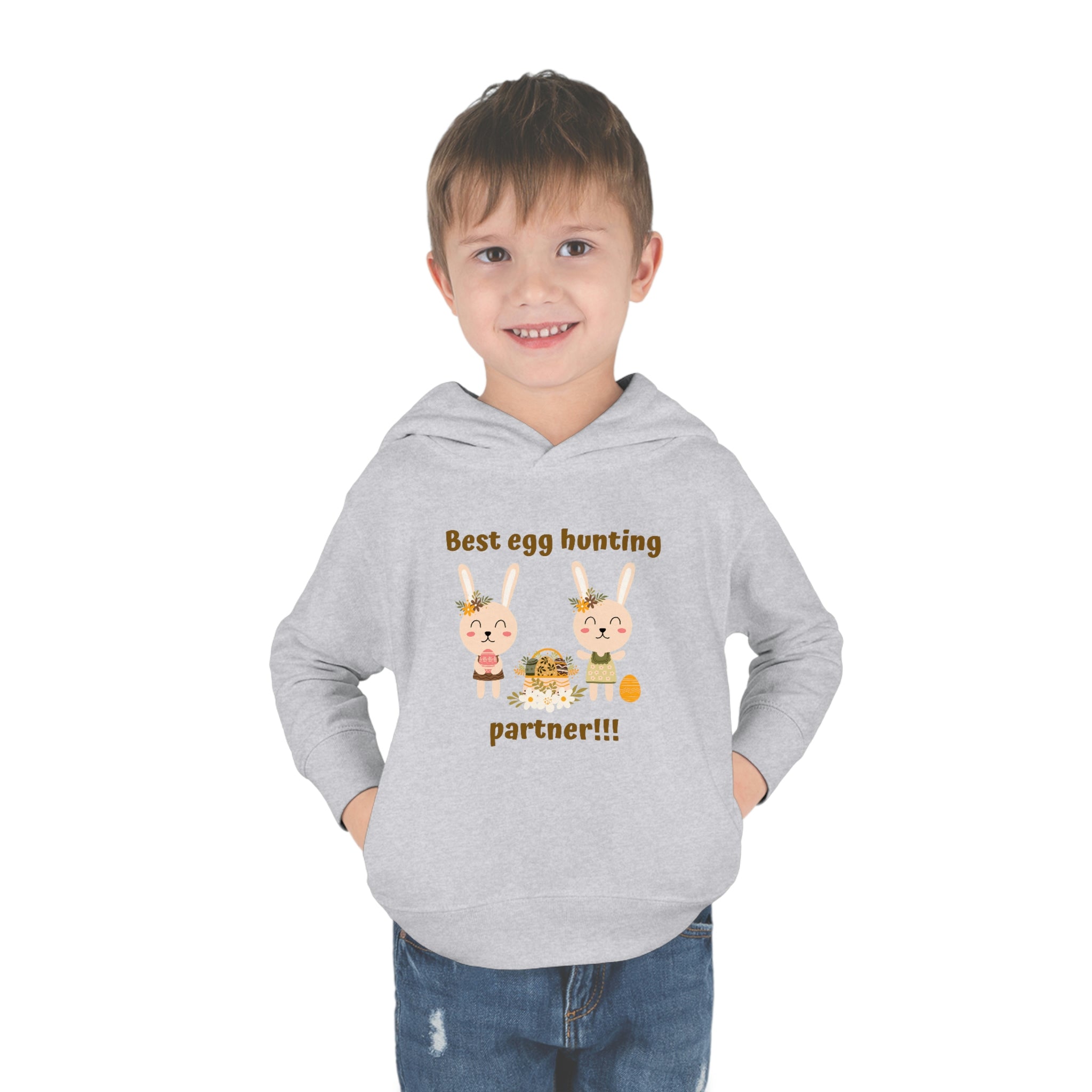 Egg Easter Partner Toddler Pullover Fleece Hoodie