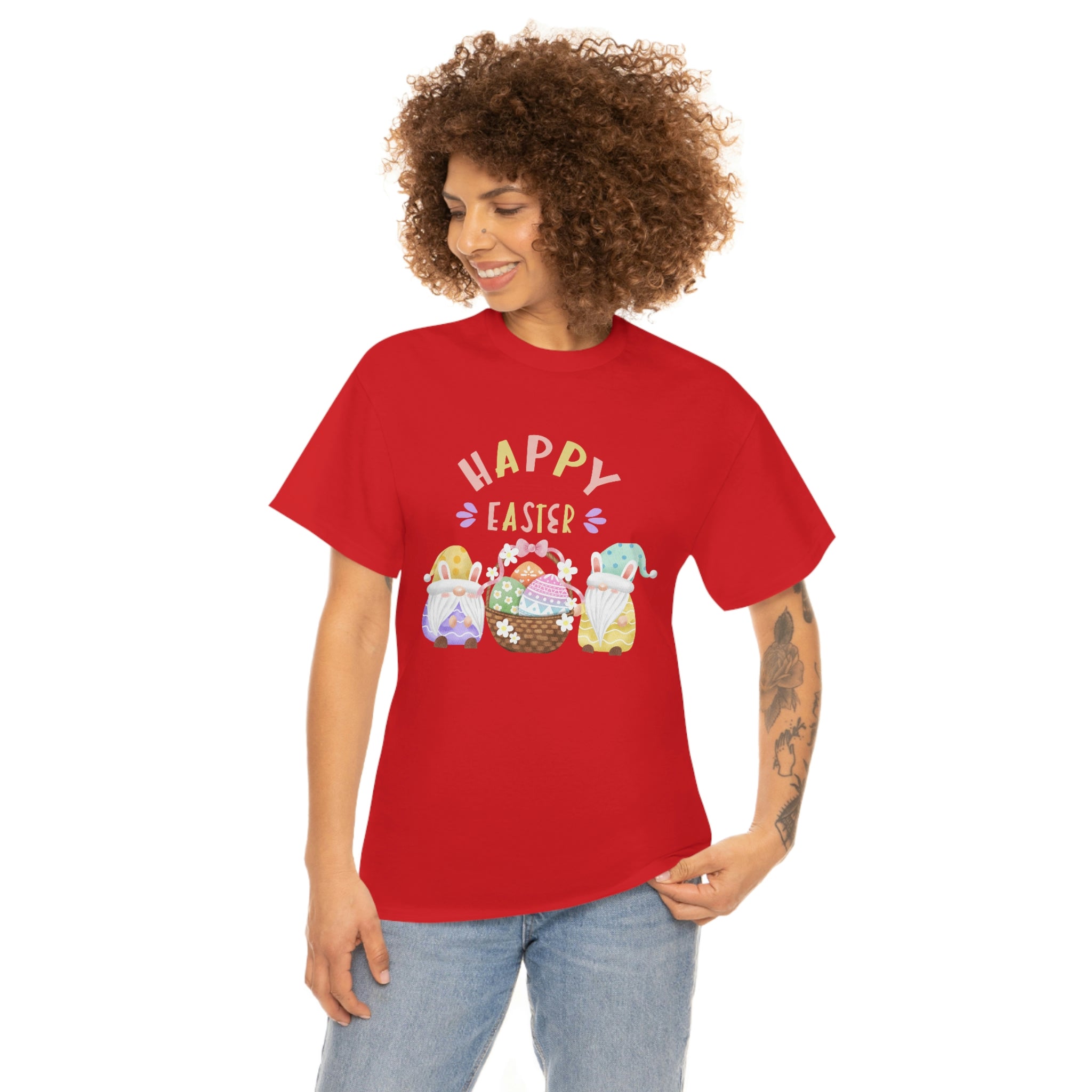 Happy Easter Gnome Unisex Heavy Cotton Tee